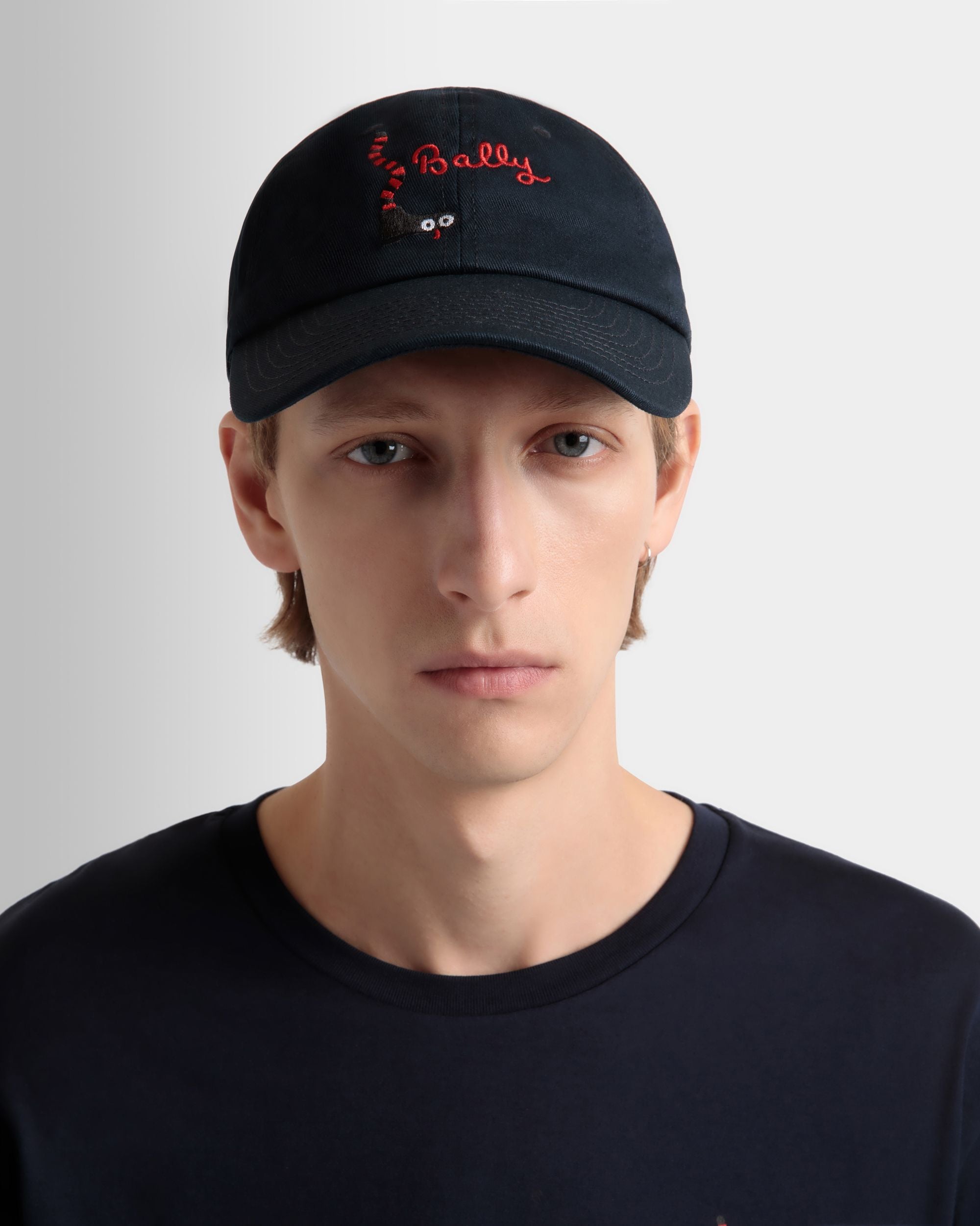 Baseballmütze Aus Baumwolle In Navy Blue - Herren - Bally - 02