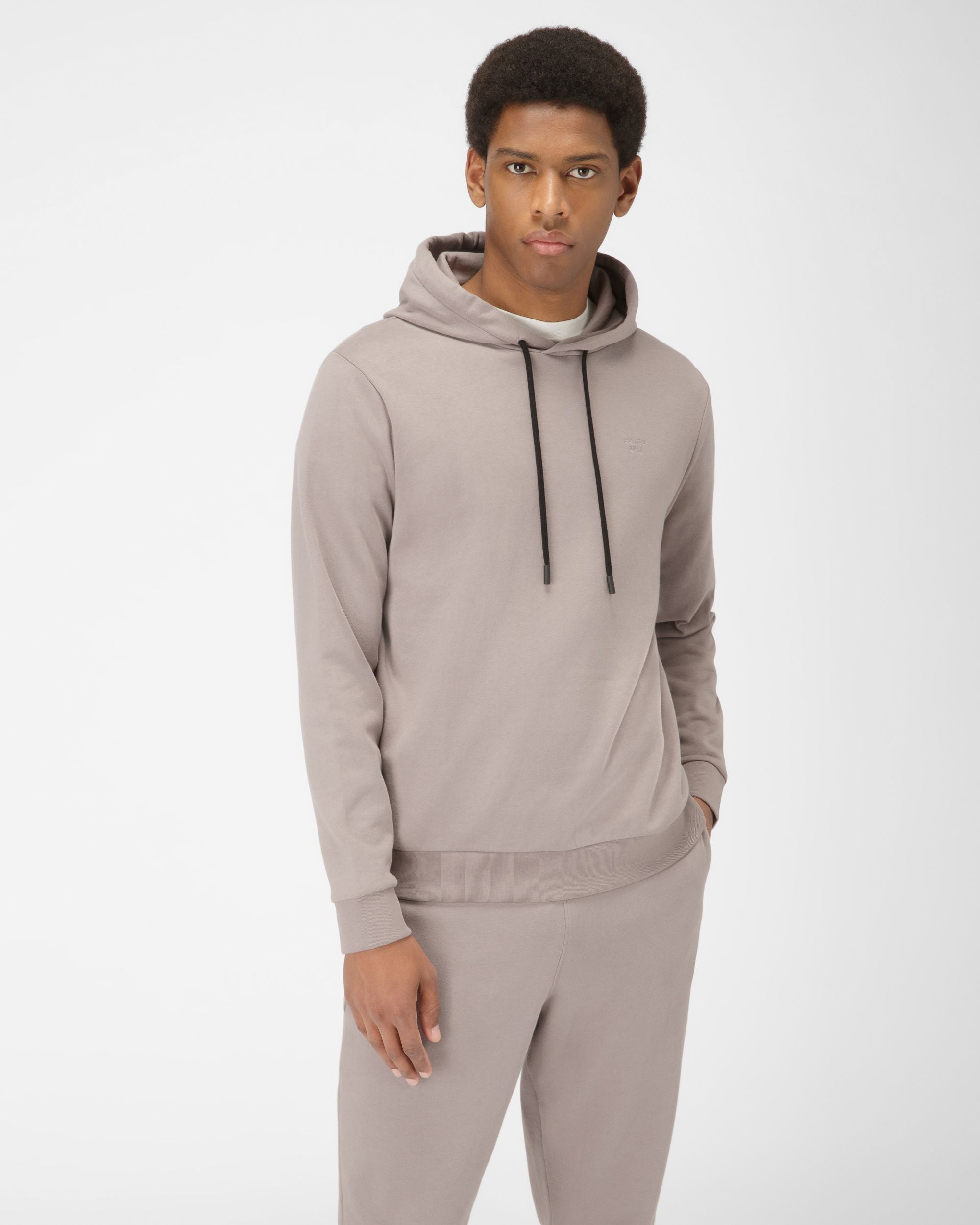 Sweat-Shirt En Coton Biologique Mélangé Gris - Homme - Bally - 01