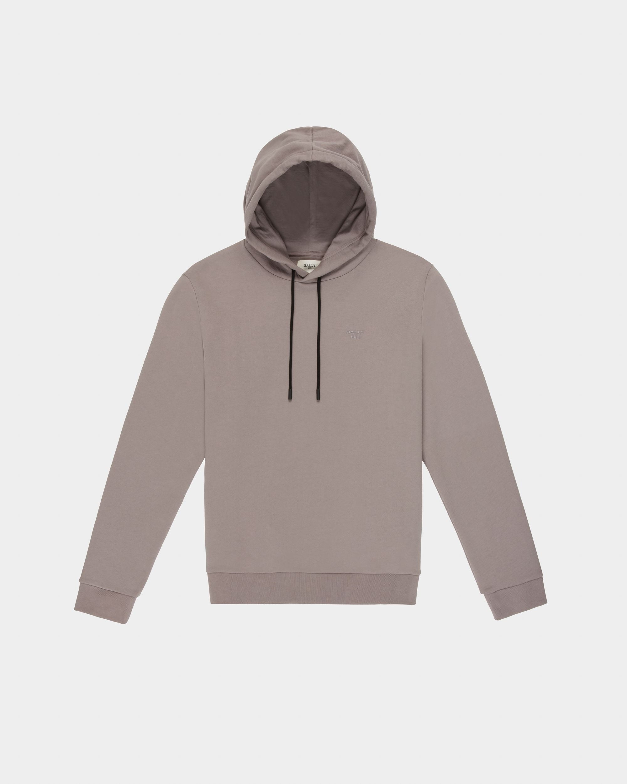 Sweat-Shirt En Coton Biologique Mélangé Gris - Homme - Bally - 04