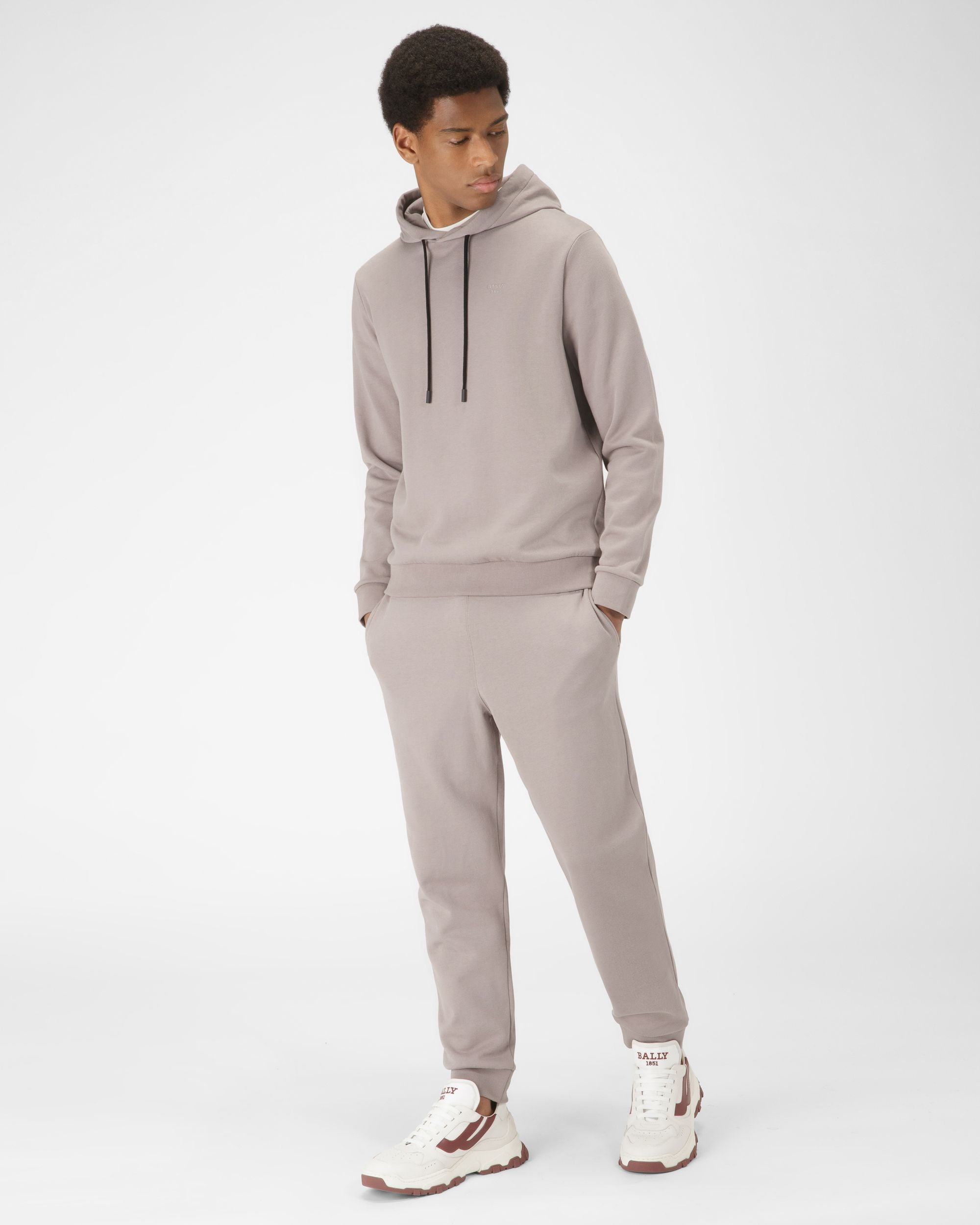 Sweat-Shirt En Coton Biologique Mélangé Gris - Homme - Bally - 05