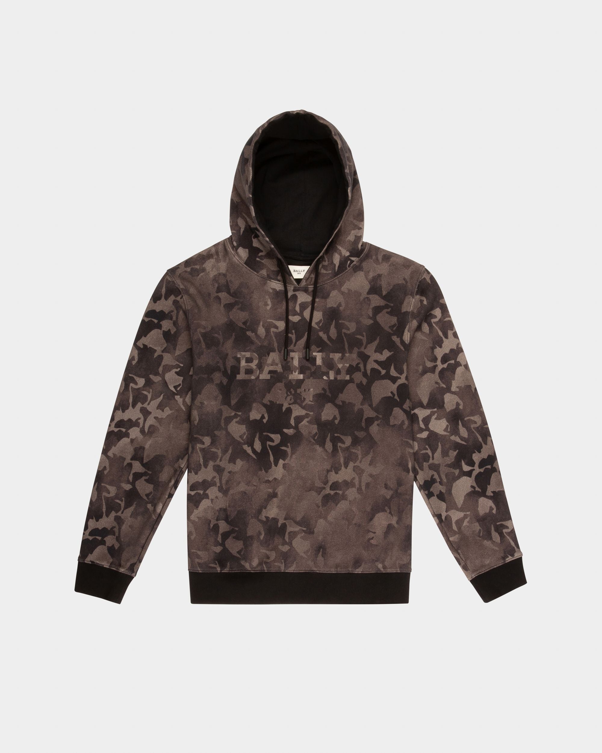 Sweat-Shirt En Coton Biologique Noir - Homme - Bally - 04