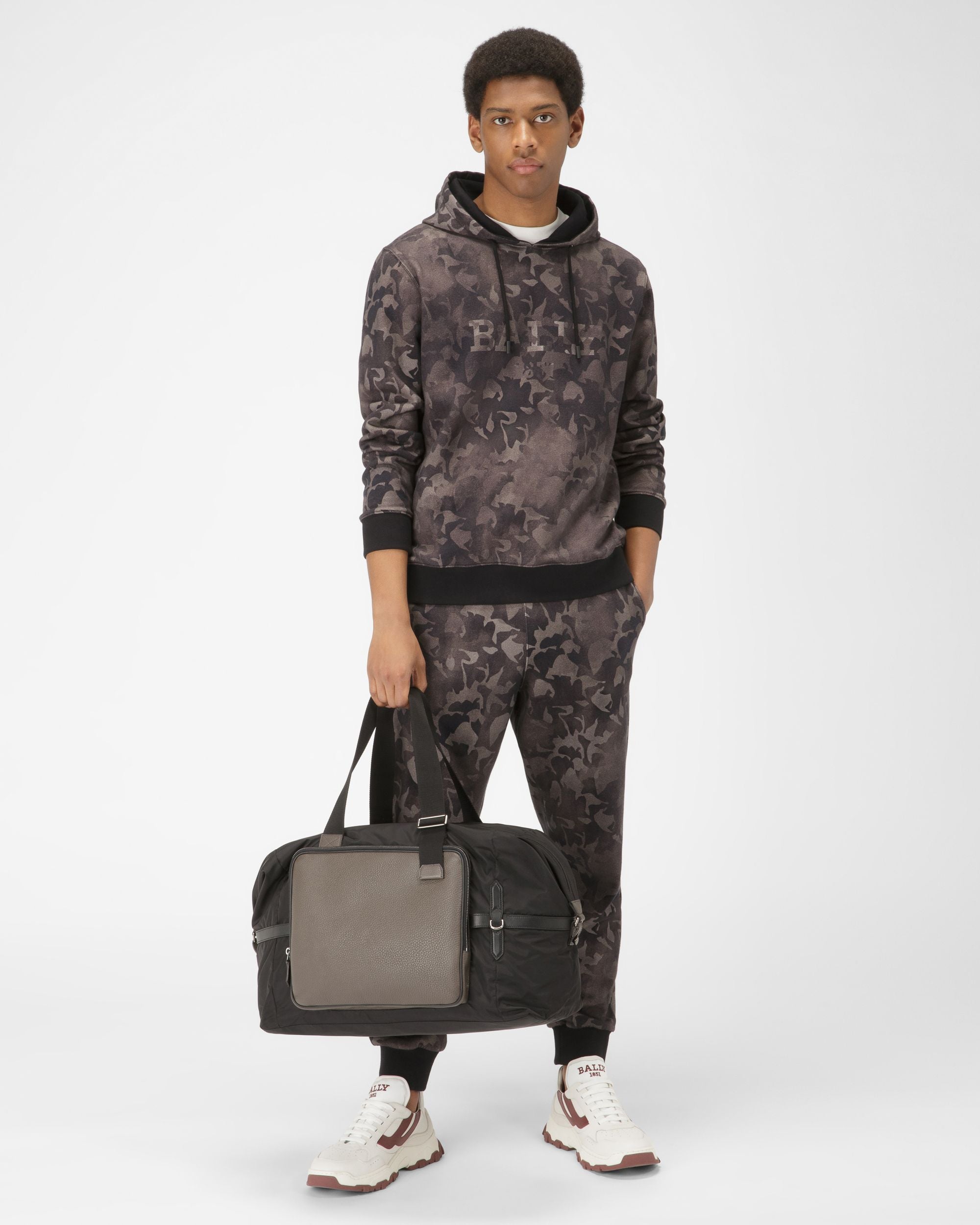 Sweat-Shirt En Coton Biologique Noir - Homme - Bally - 05