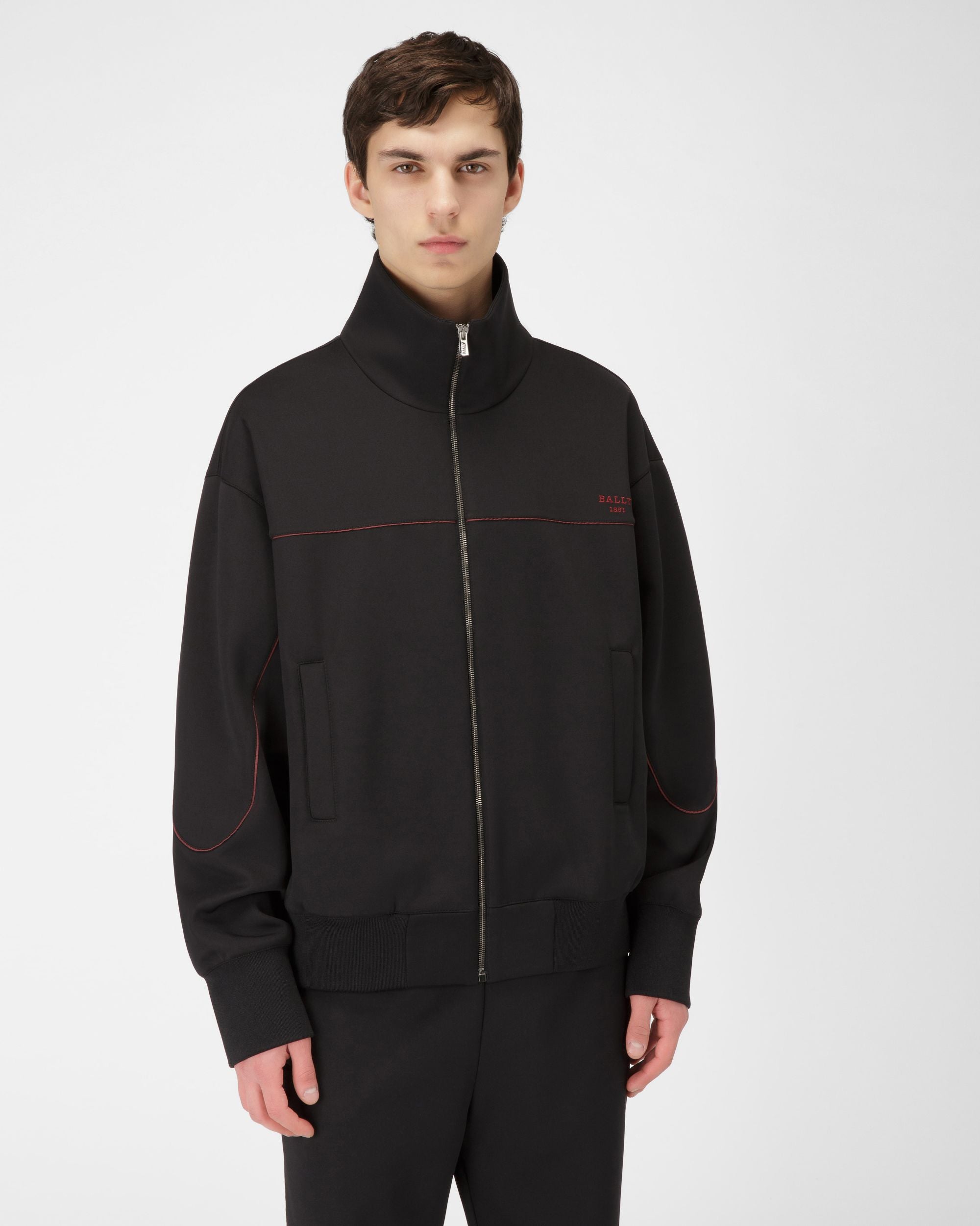 Sweat-Shirt En Polyester Mélangé Noir - Homme - Bally - 01
