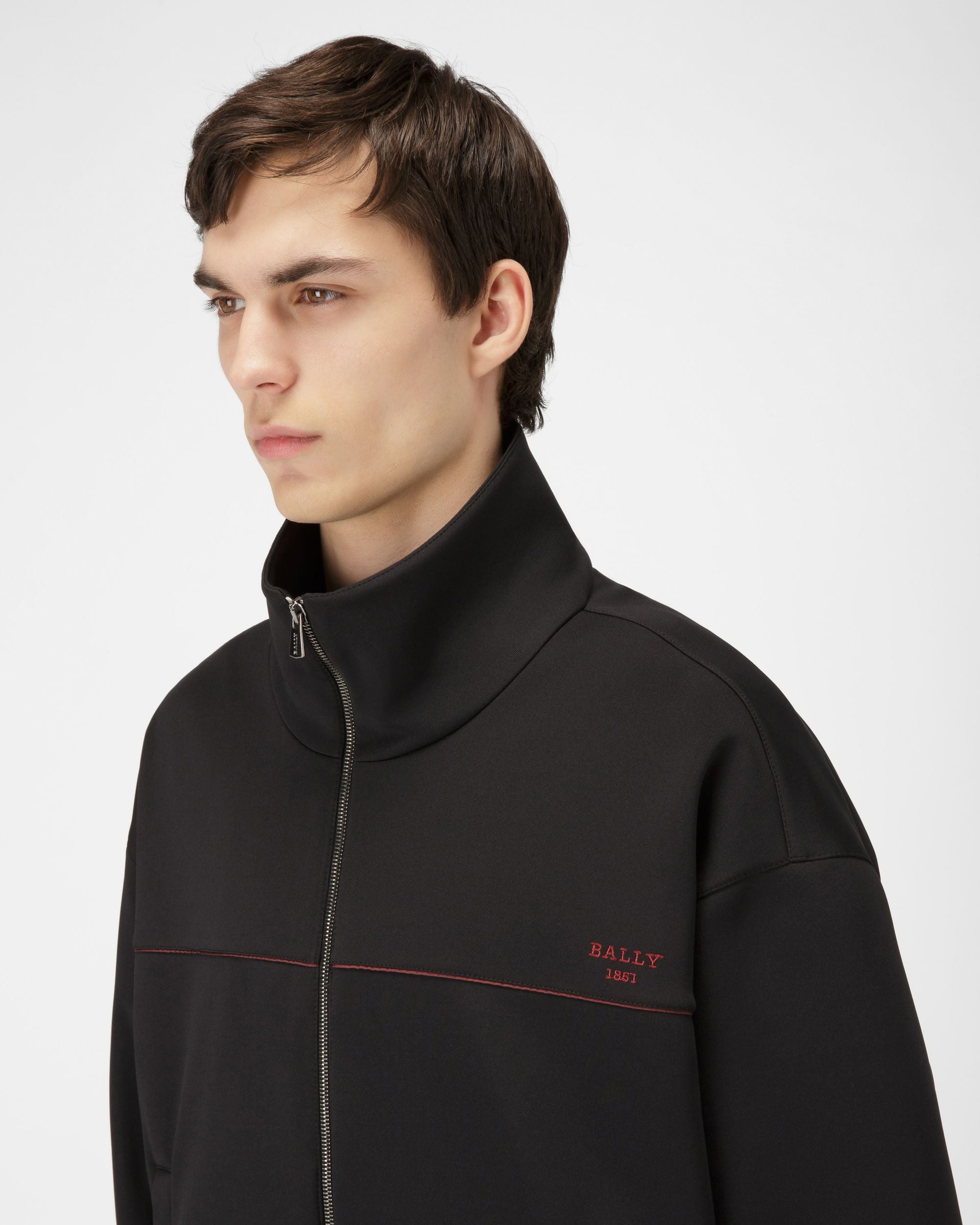 Sweat-Shirt En Polyester Mélangé Noir - Homme - Bally - 02