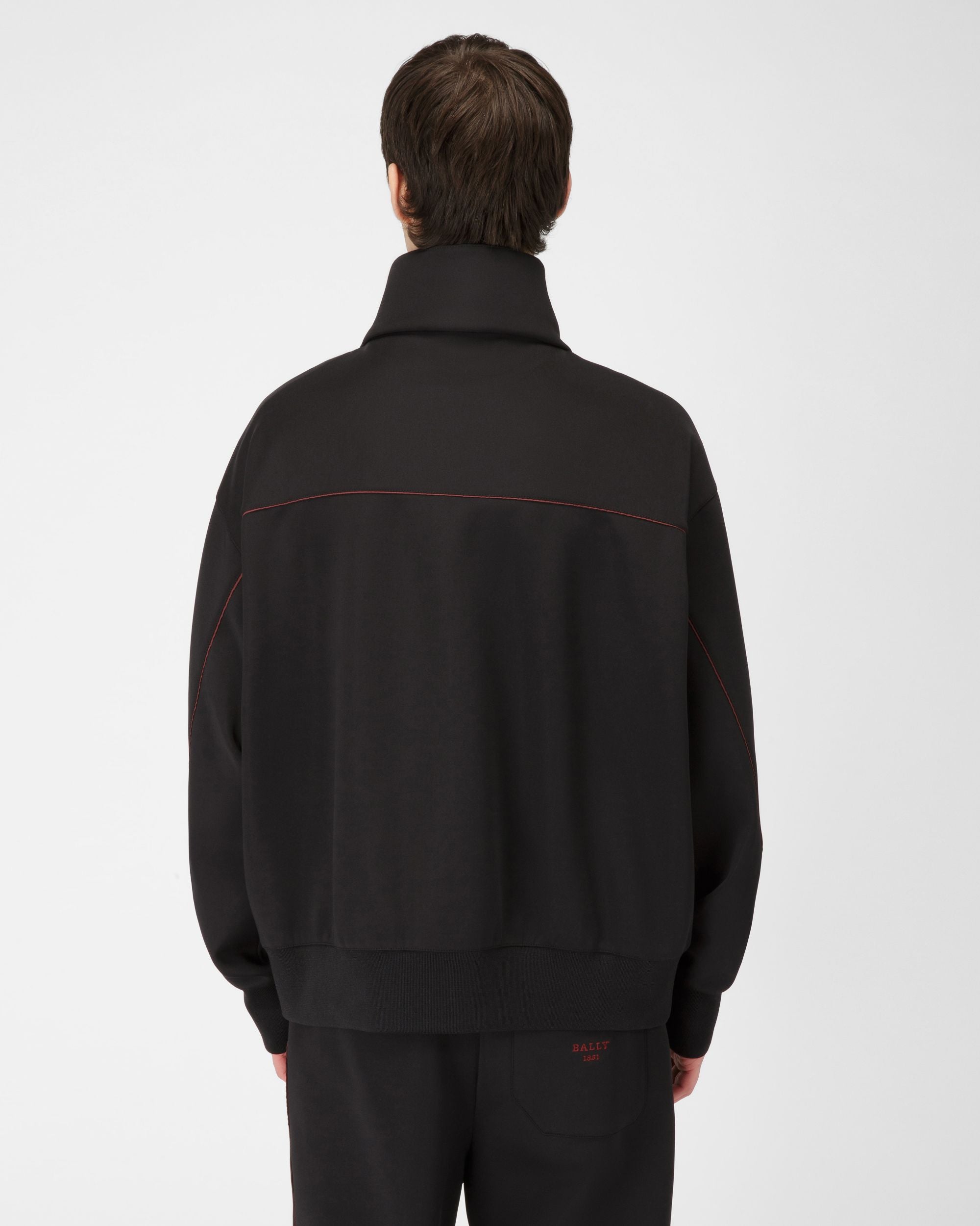 Sweat-Shirt En Polyester Mélangé Noir - Homme - Bally - 03