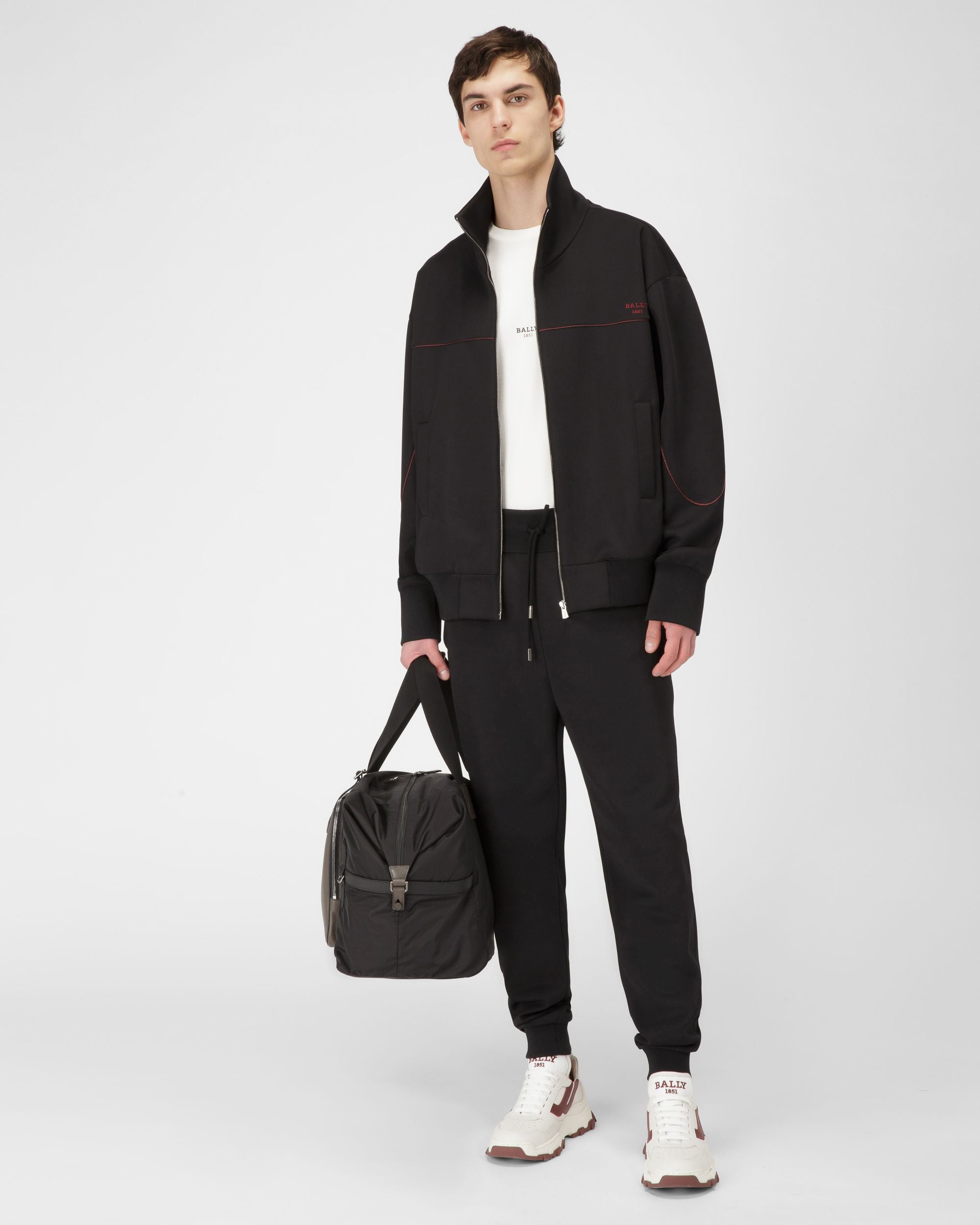 Sweat-Shirt En Polyester Mélangé Noir - Homme - Bally - 04