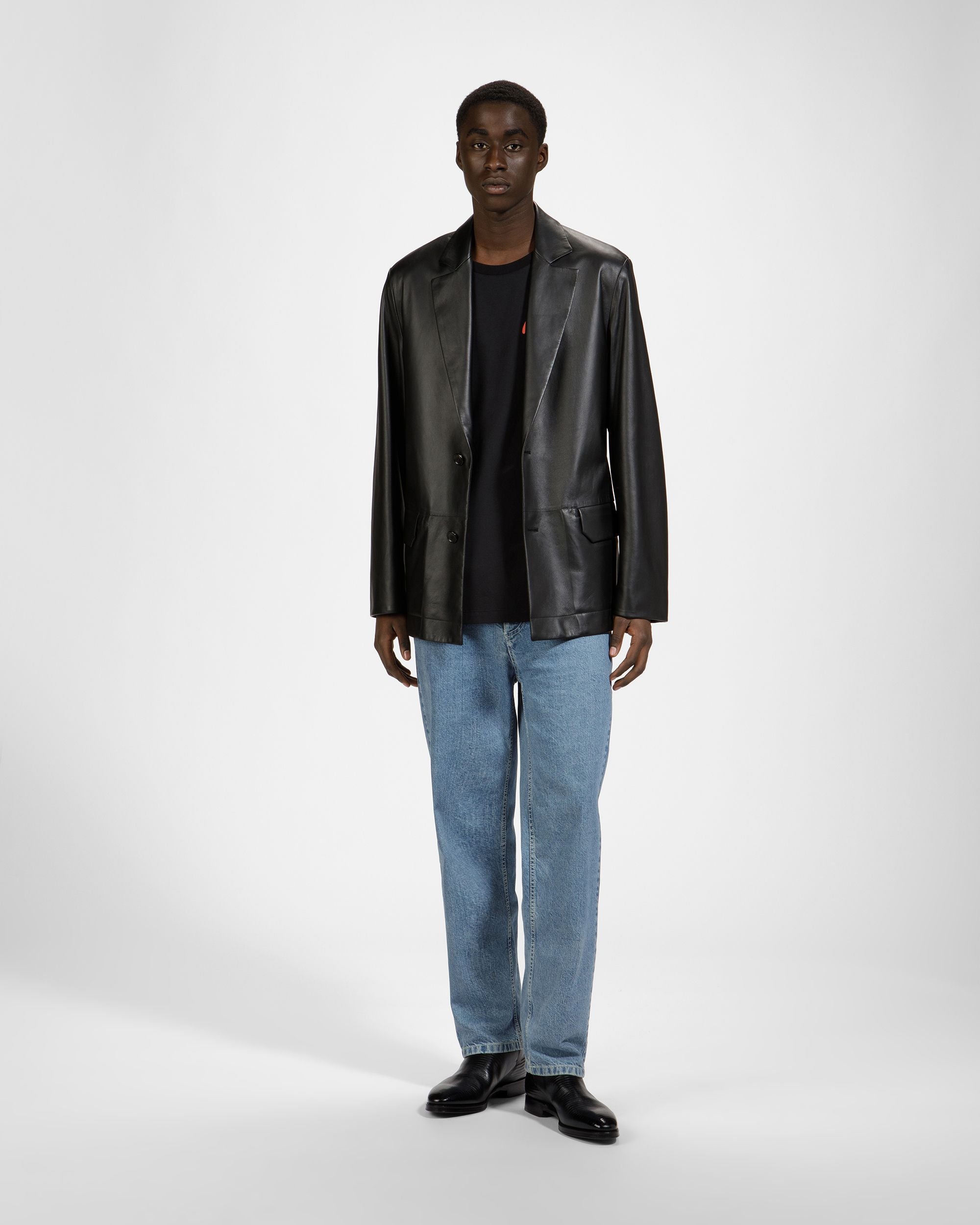 T-Shirt En Coton Noir Et Orange - Homme - Bally - 02