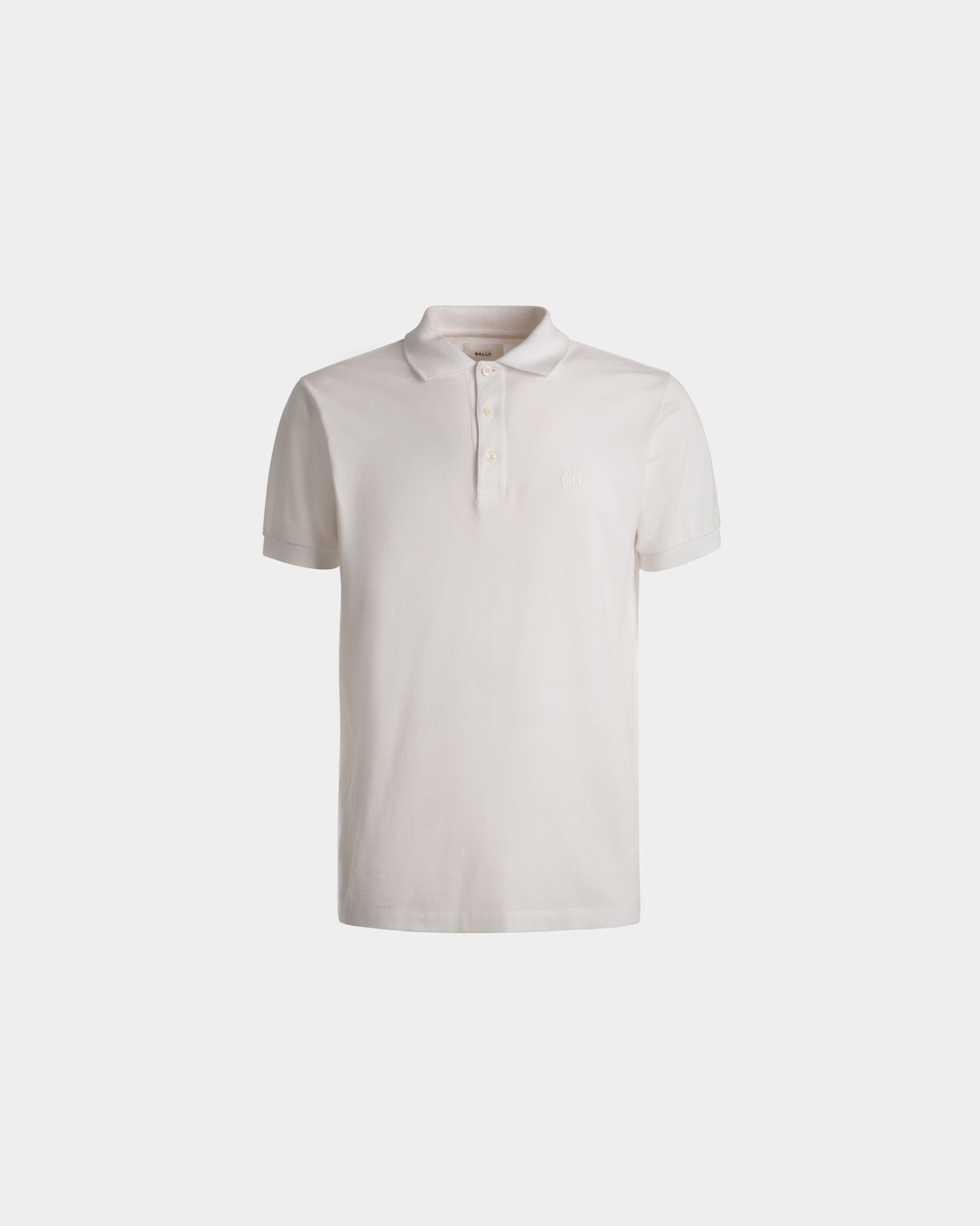 Polo à manches courtes En coton blanc - Homme - Bally - 01
