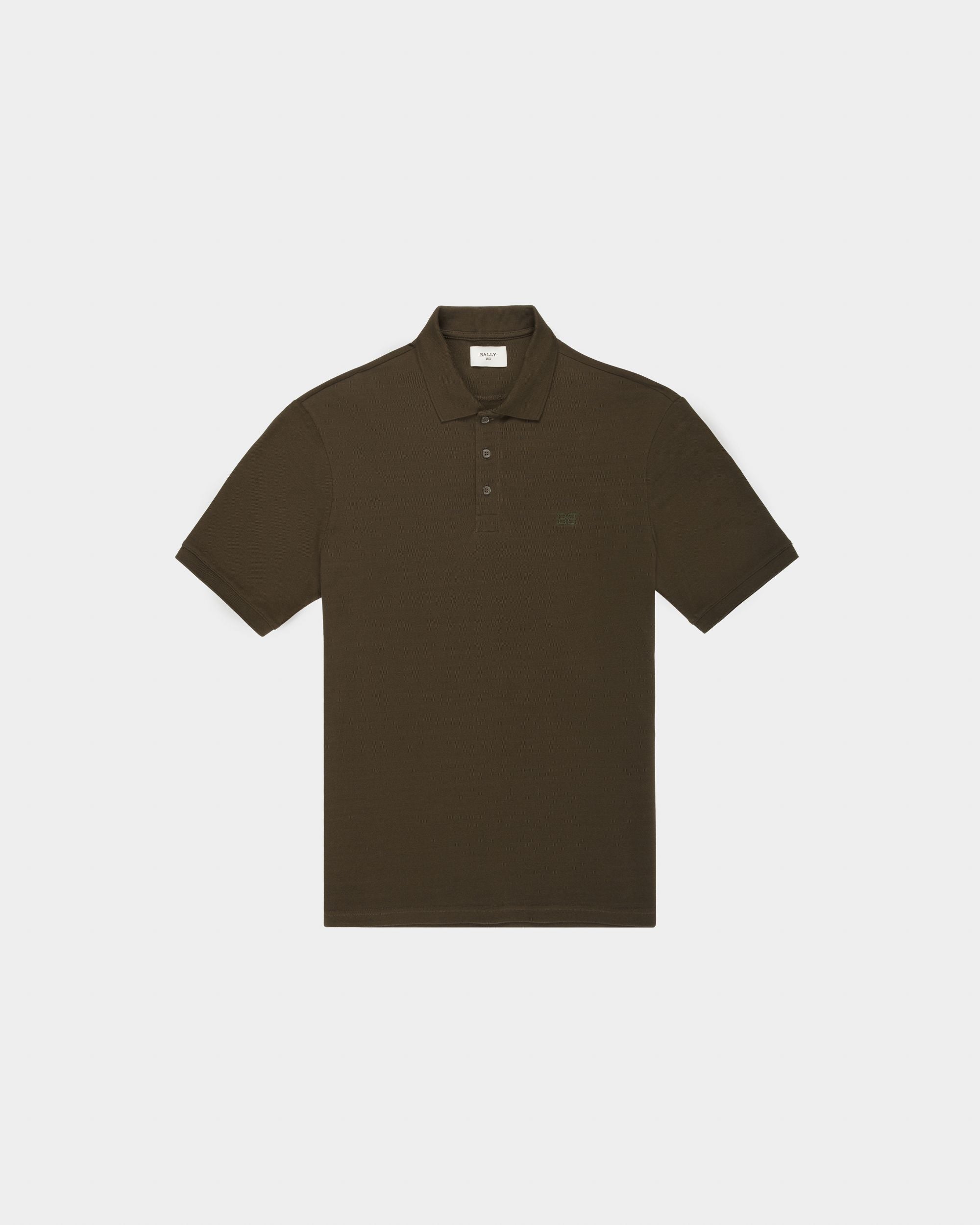 Polohemd Aus Militärgrüner Baumwolle - Herren - Bally - 04