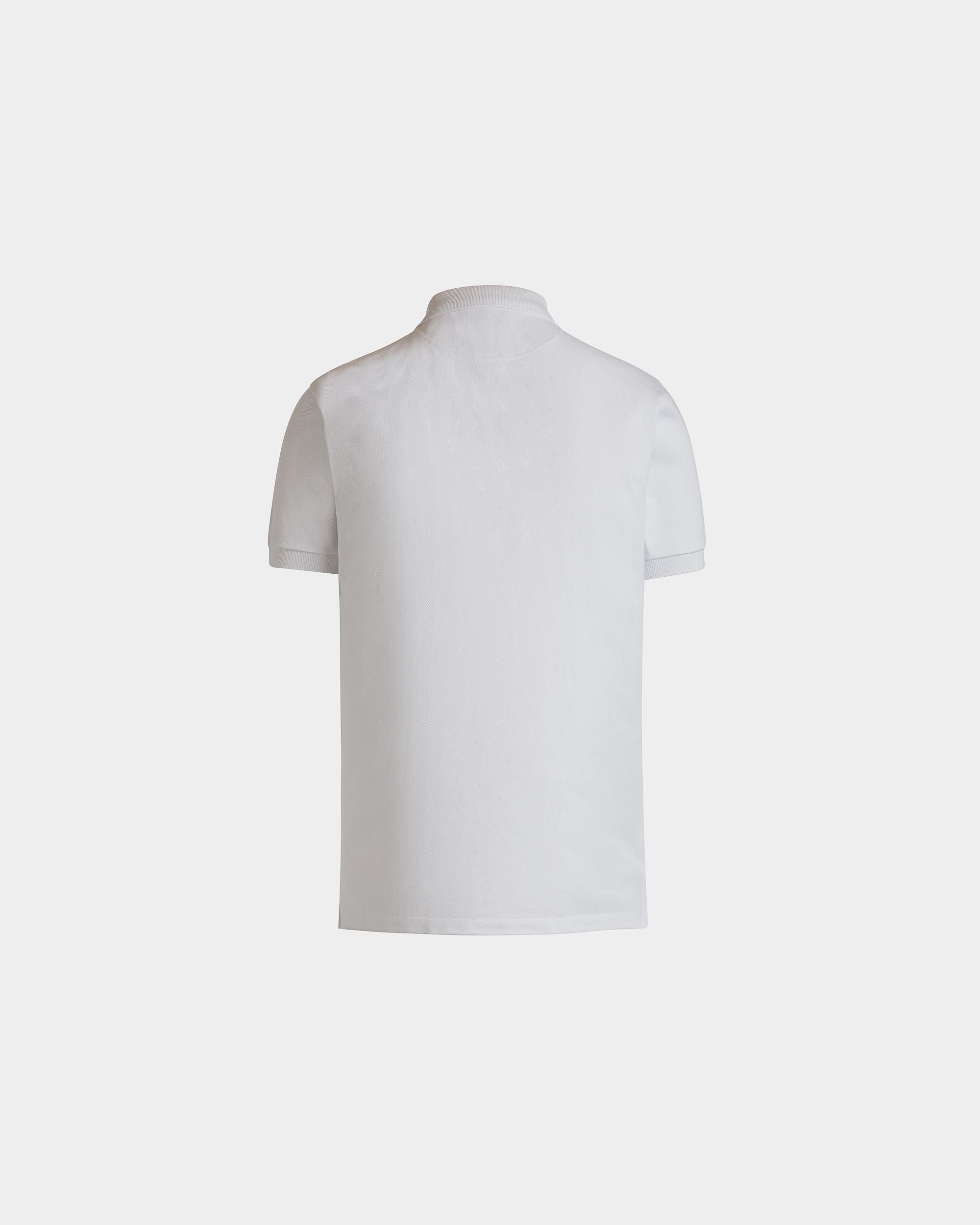 Polo Shirt In White Cotton - Men's - Bally - 03