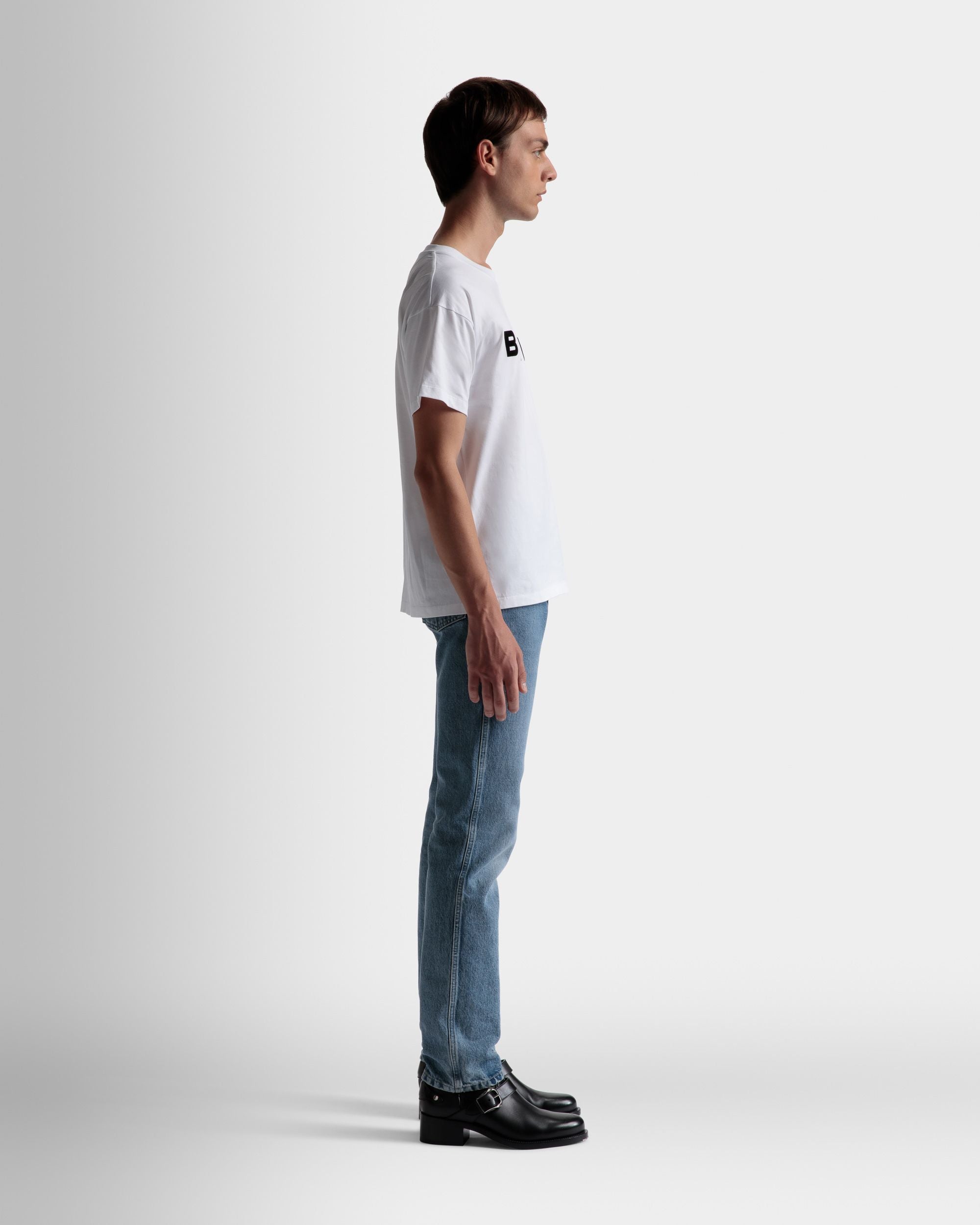 T-Shirt Mit Logo Aus Weißer Baumwolle - Herren - Bally - 05