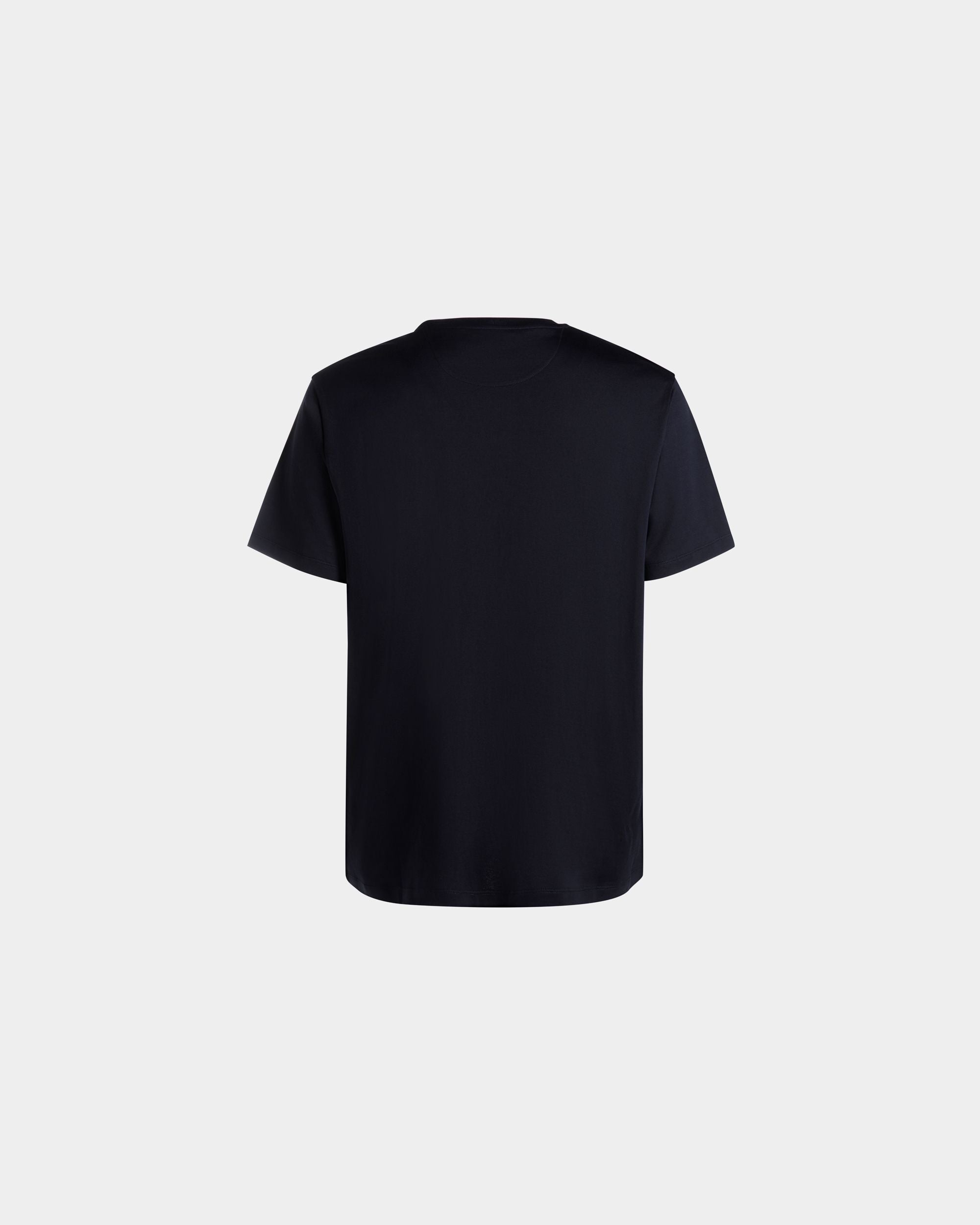 T-Shirt Imprimé Mountain Flower En Coton Navy Blue - Homme - Bally - 03