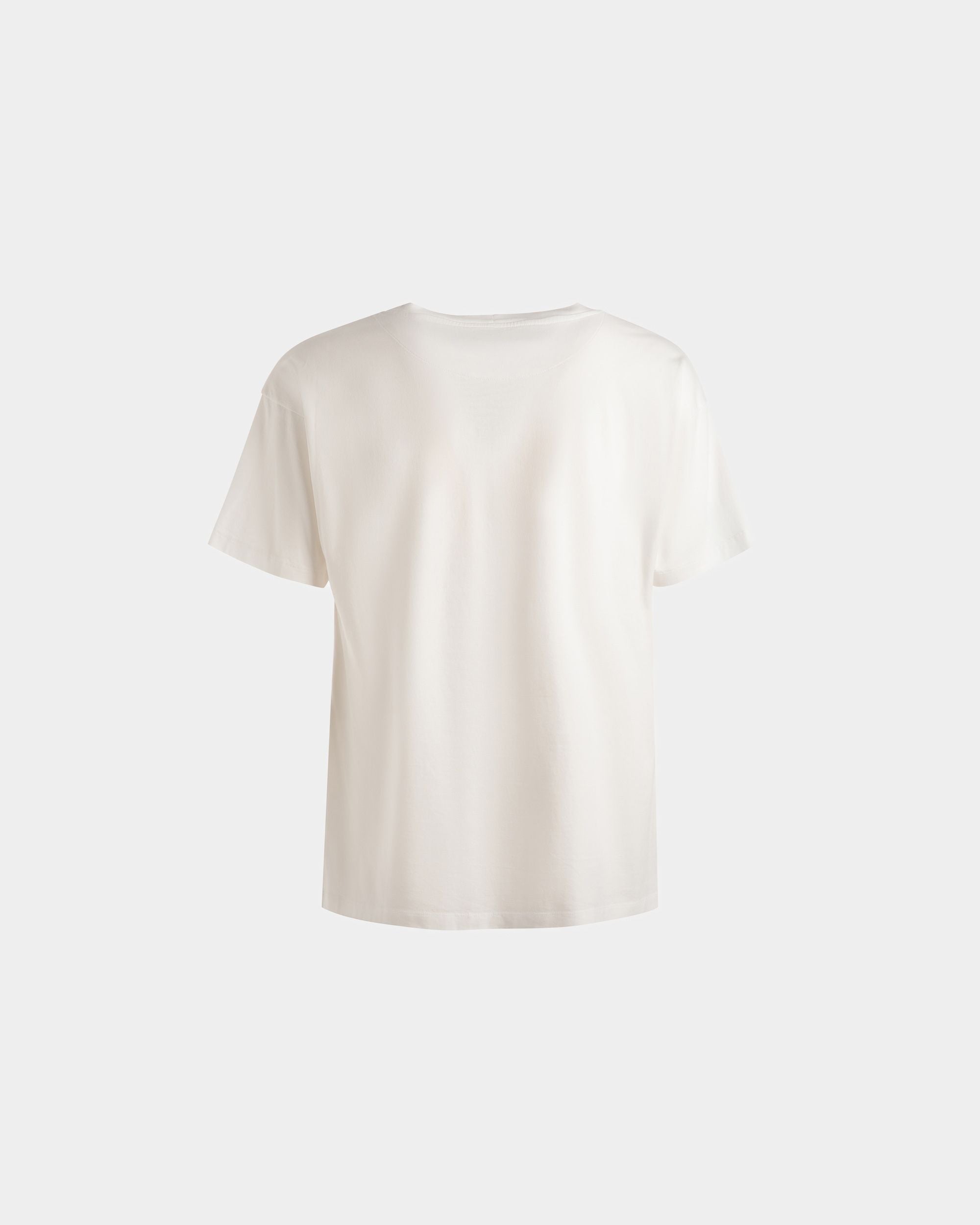 T-Shirt Imprimé En Coton Blanc - Homme - Bally - 07
