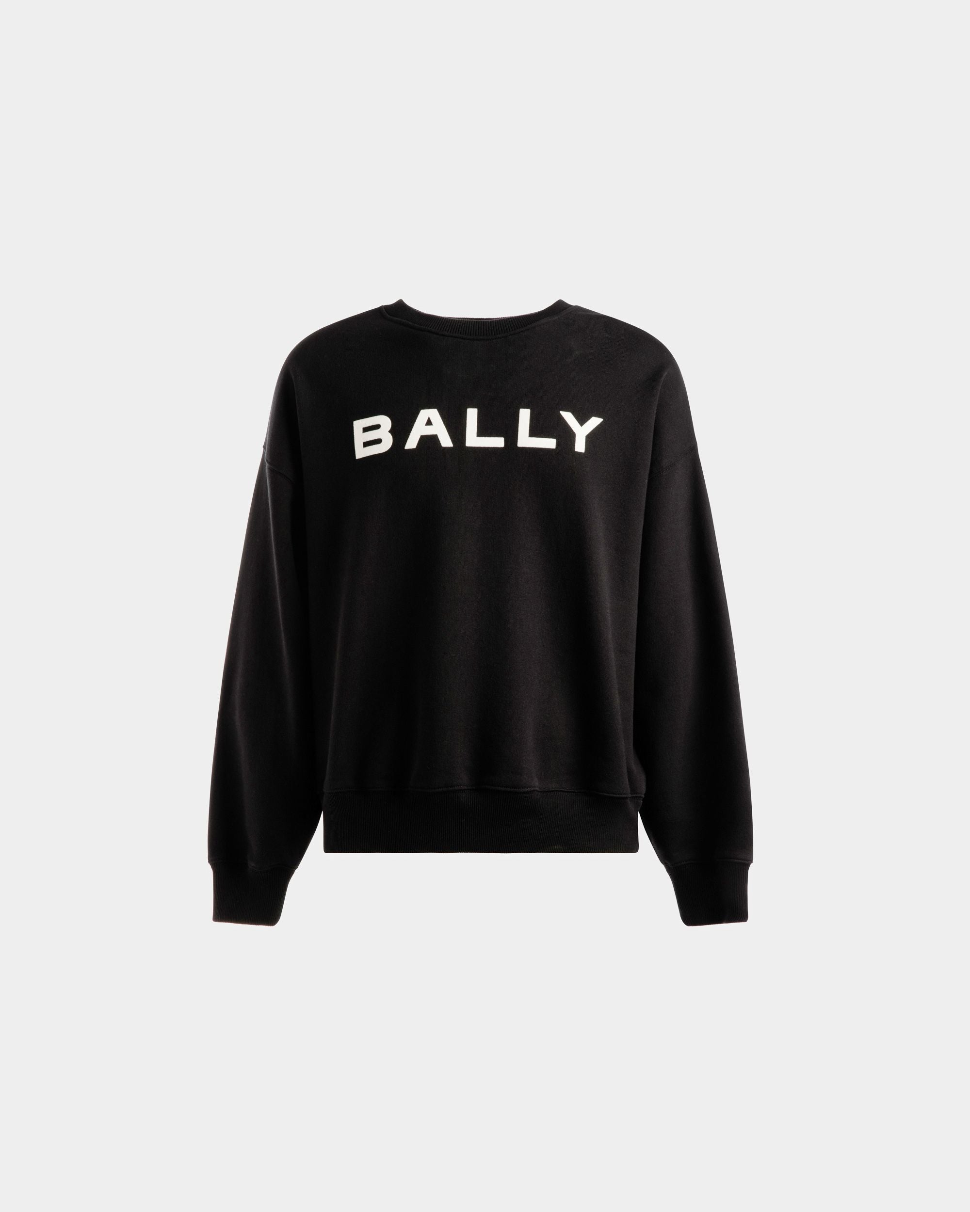 Logo Sweatshirt Aus Schwarzer Baumwolle - Herren - Bally - 01