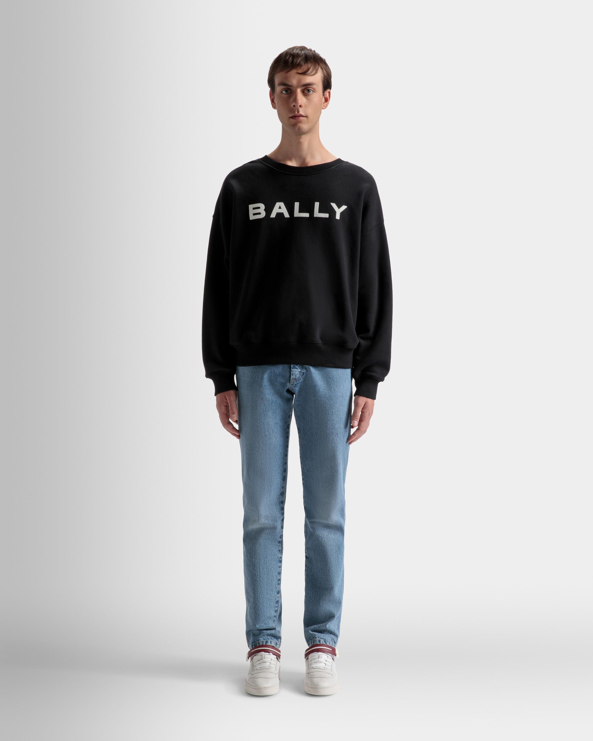 Logo Sweatshirt Aus Schwarzer Baumwolle - Herren - Bally - 02