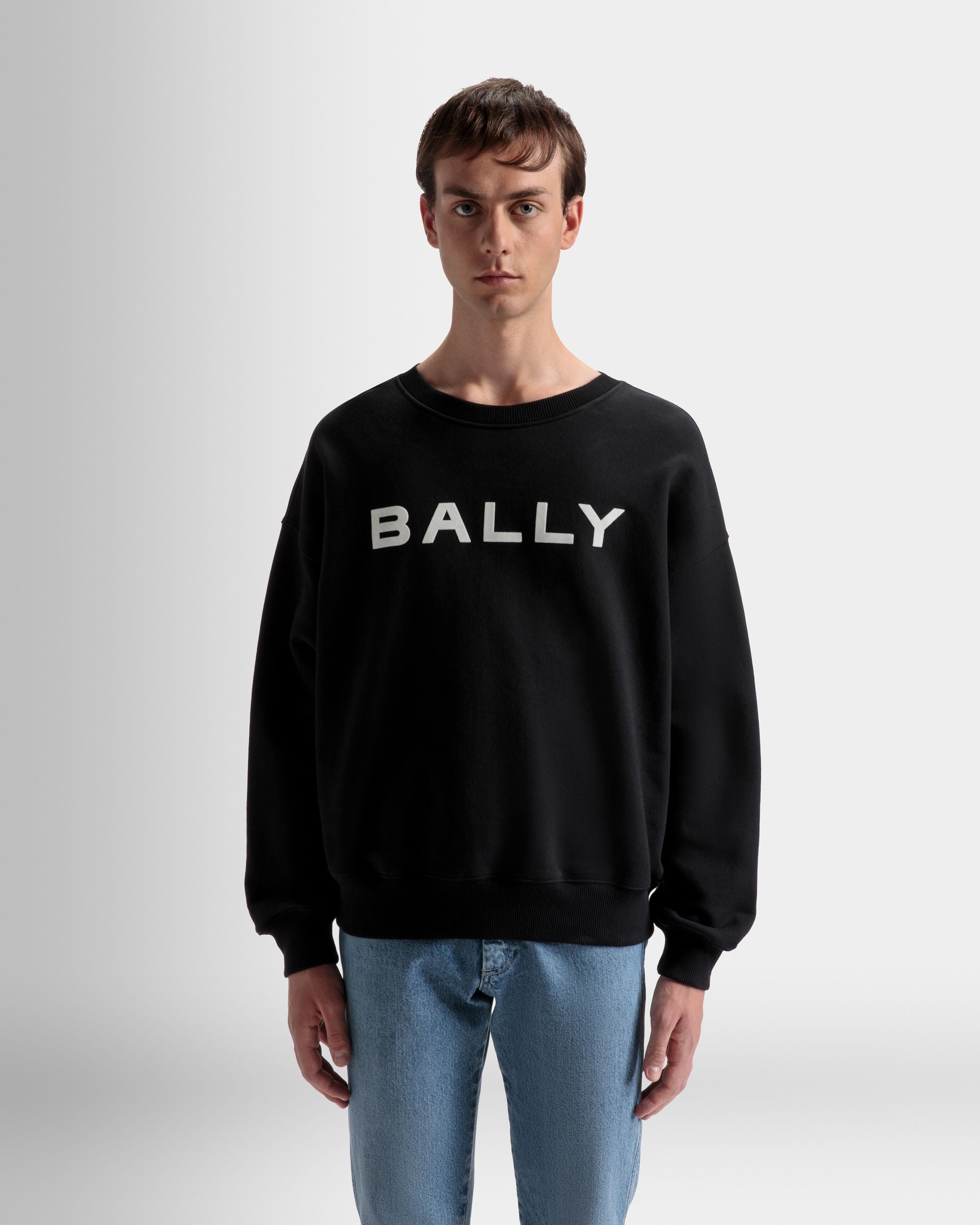 Logo Sweatshirt Aus Schwarzer Baumwolle - Herren - Bally - 03