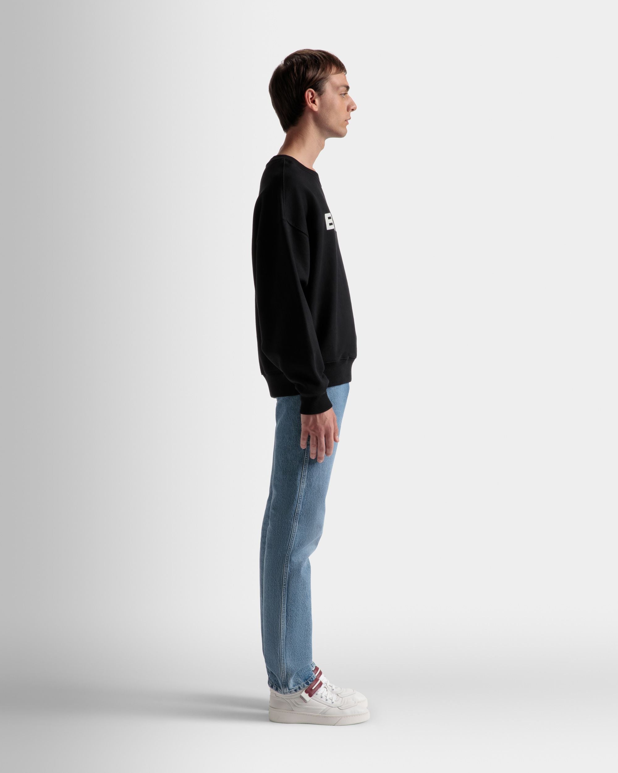 Logo Sweatshirt Aus Schwarzer Baumwolle - Herren - Bally - 05