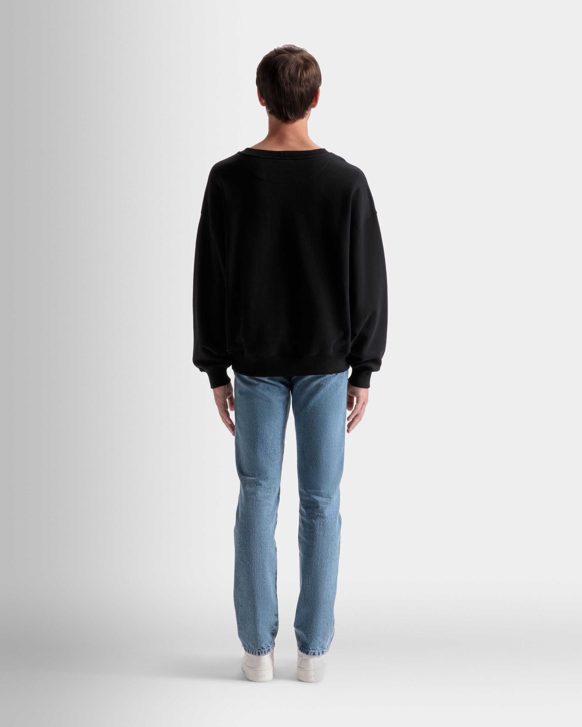 Logo Sweatshirt Aus Schwarzer Baumwolle - Herren - Bally - 06