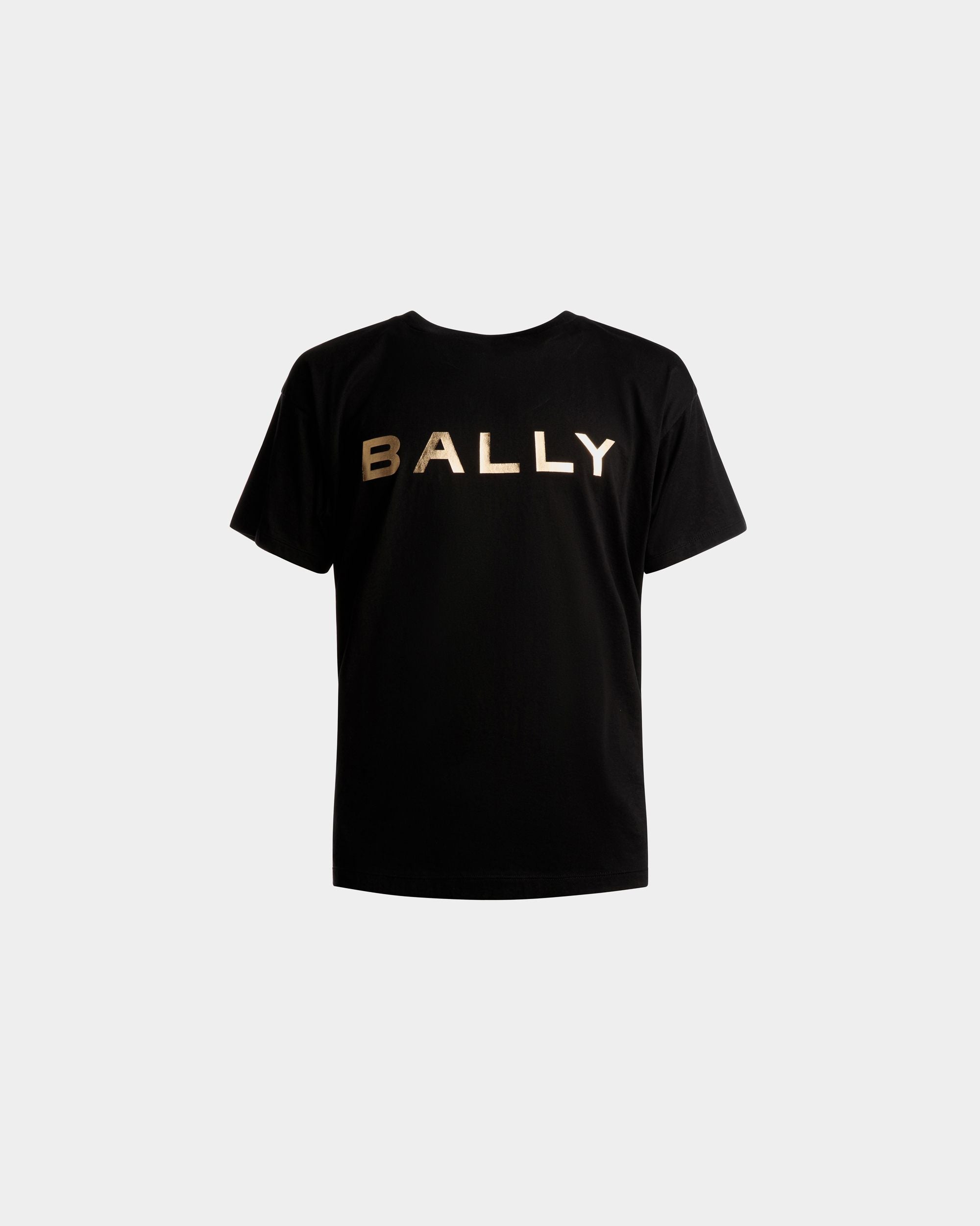 Camiseta Con Logotipo De Algodón En Negro - Hombre - Bally - 01