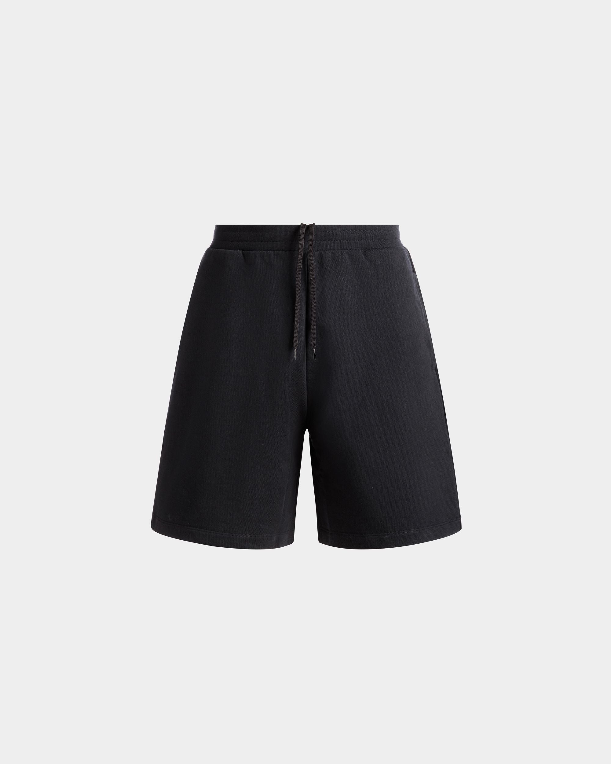 Sweatshorts in Navy Blue Cotton - Men's - Bally - 01
