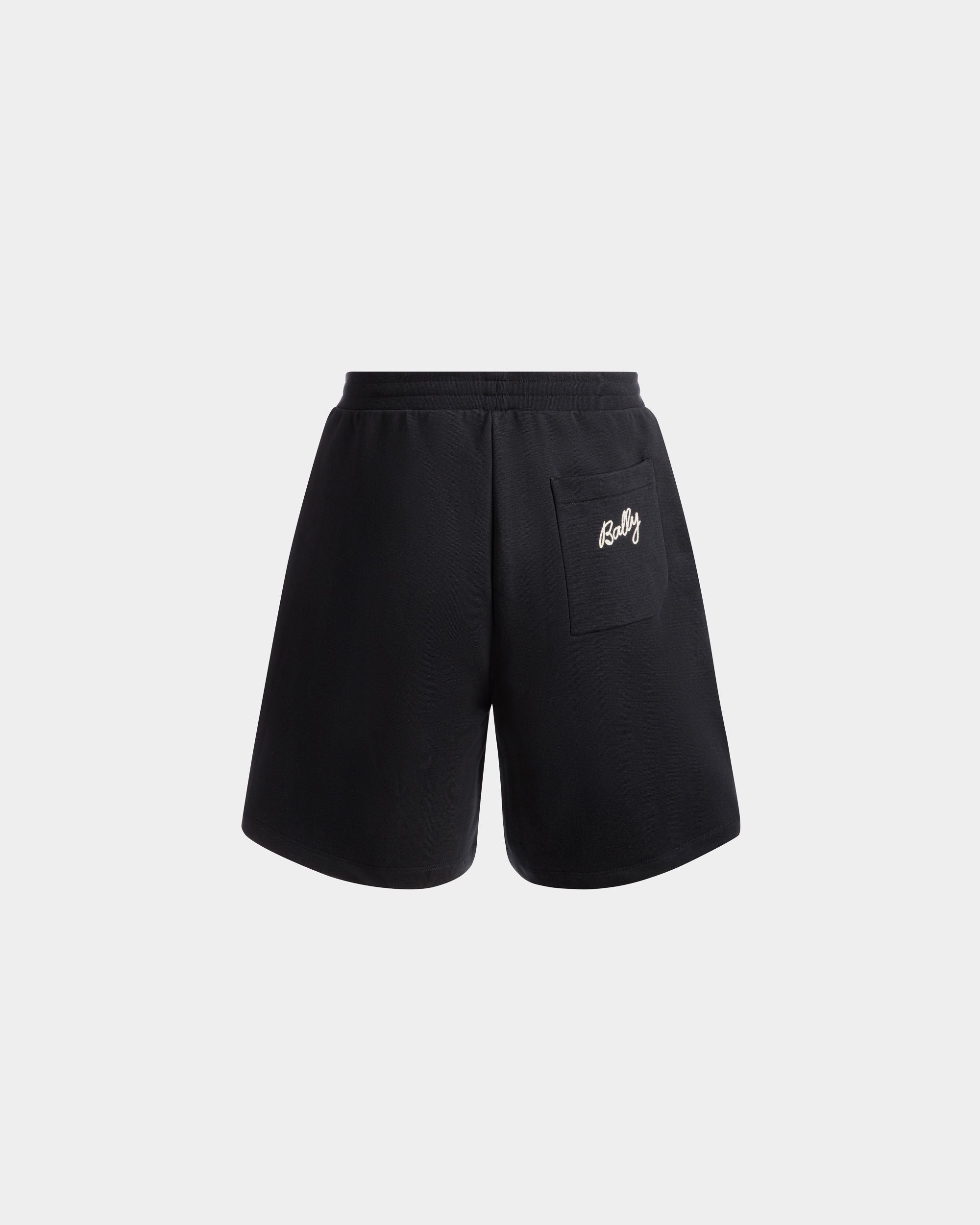 Sweatshorts in Navy Blue Cotton - Men's - Bally - 03