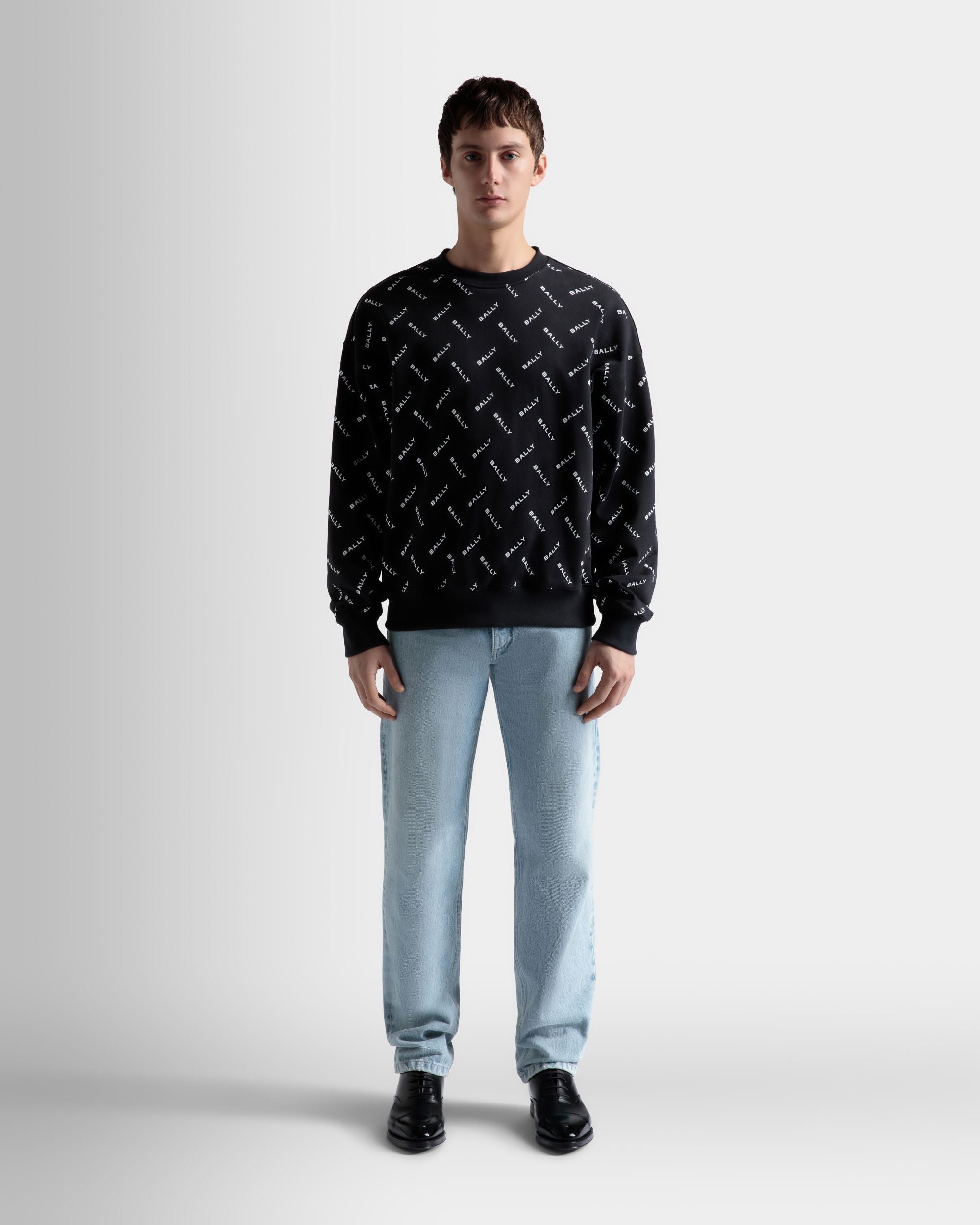 Sweatshirt In Dark Blue Cotton - Men's - Bally - 02