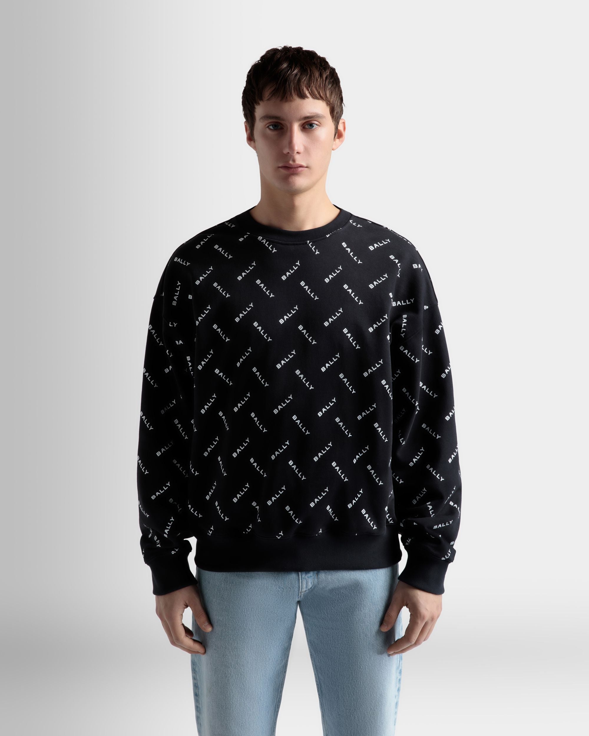 Sweatshirt Aus Baumwolle In Dunkelblau - Herren - Bally - 03