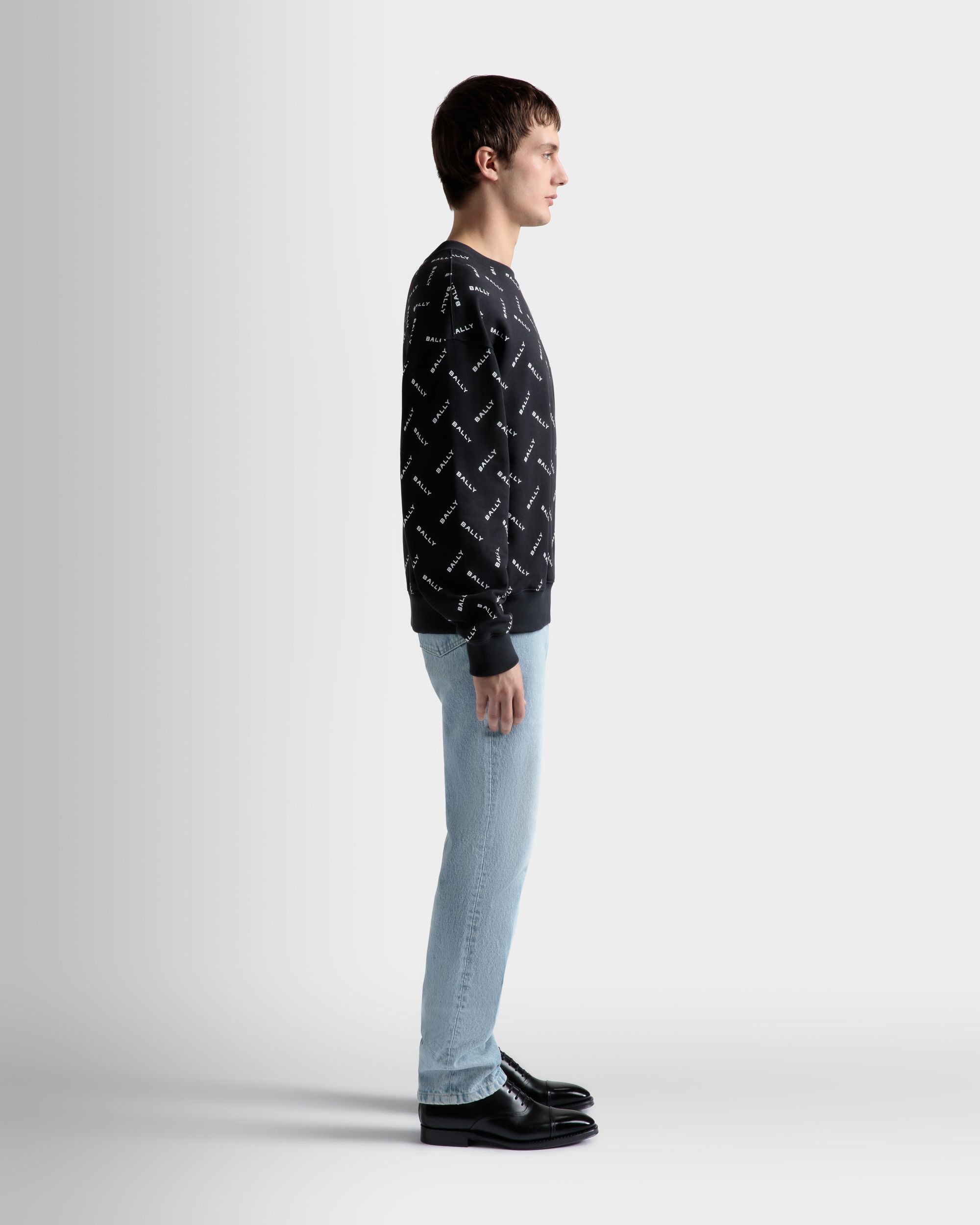 Sweatshirt Aus Baumwolle In Dunkelblau - Herren - Bally - 05