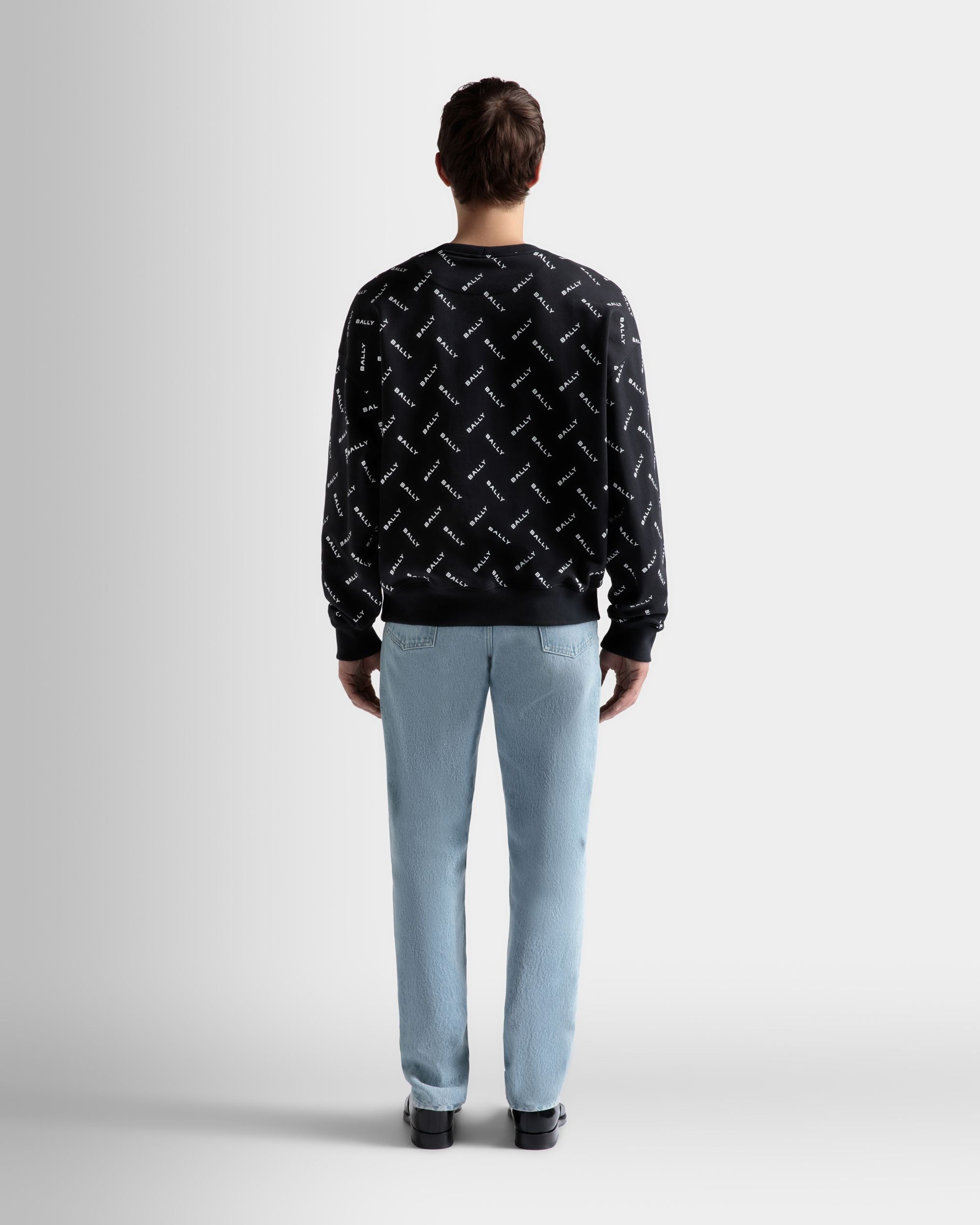 Sweatshirt In Dark Blue Cotton - Men's - Bally - 06