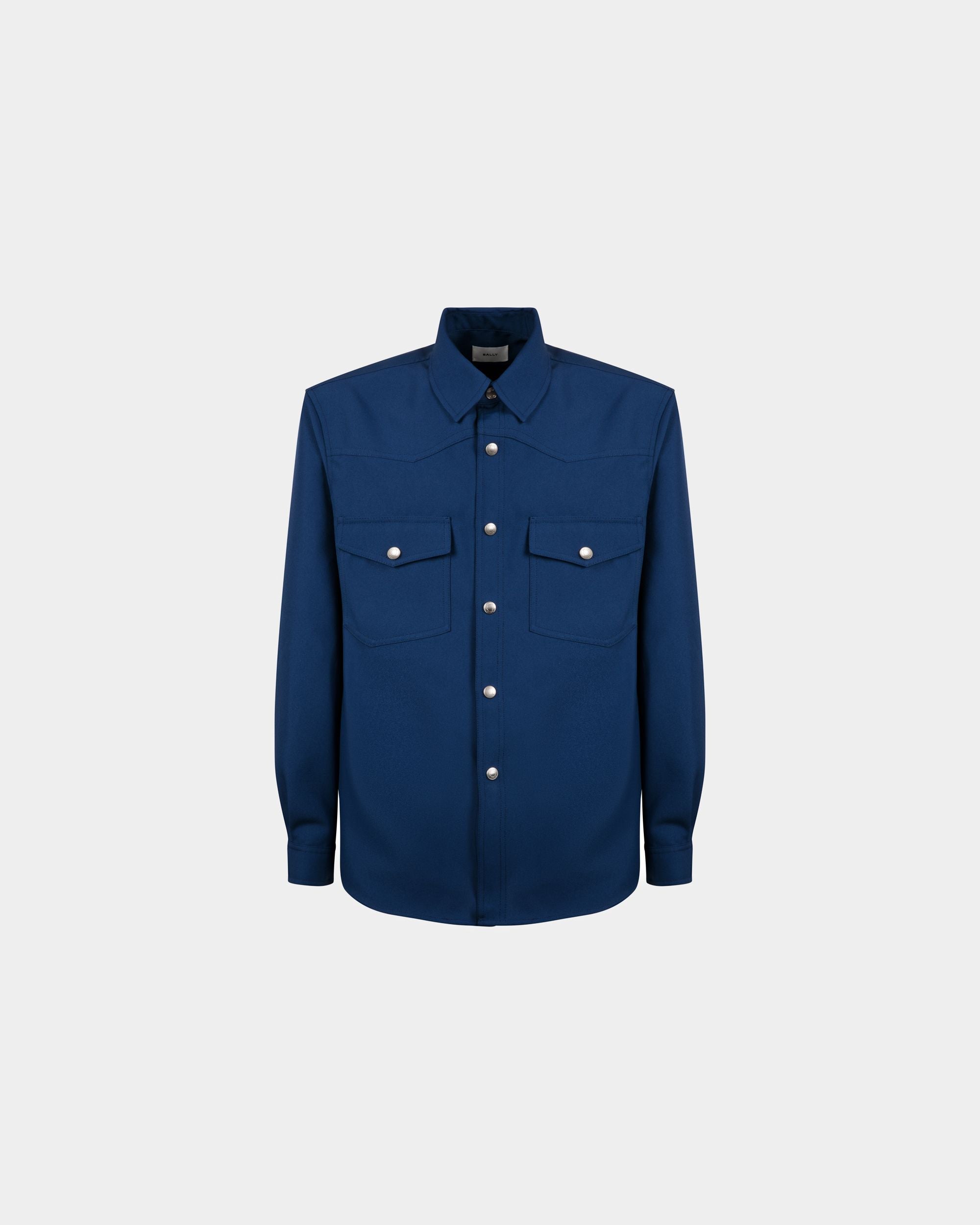Camisa En Azul Oscuro - Hombre - Bally - 01