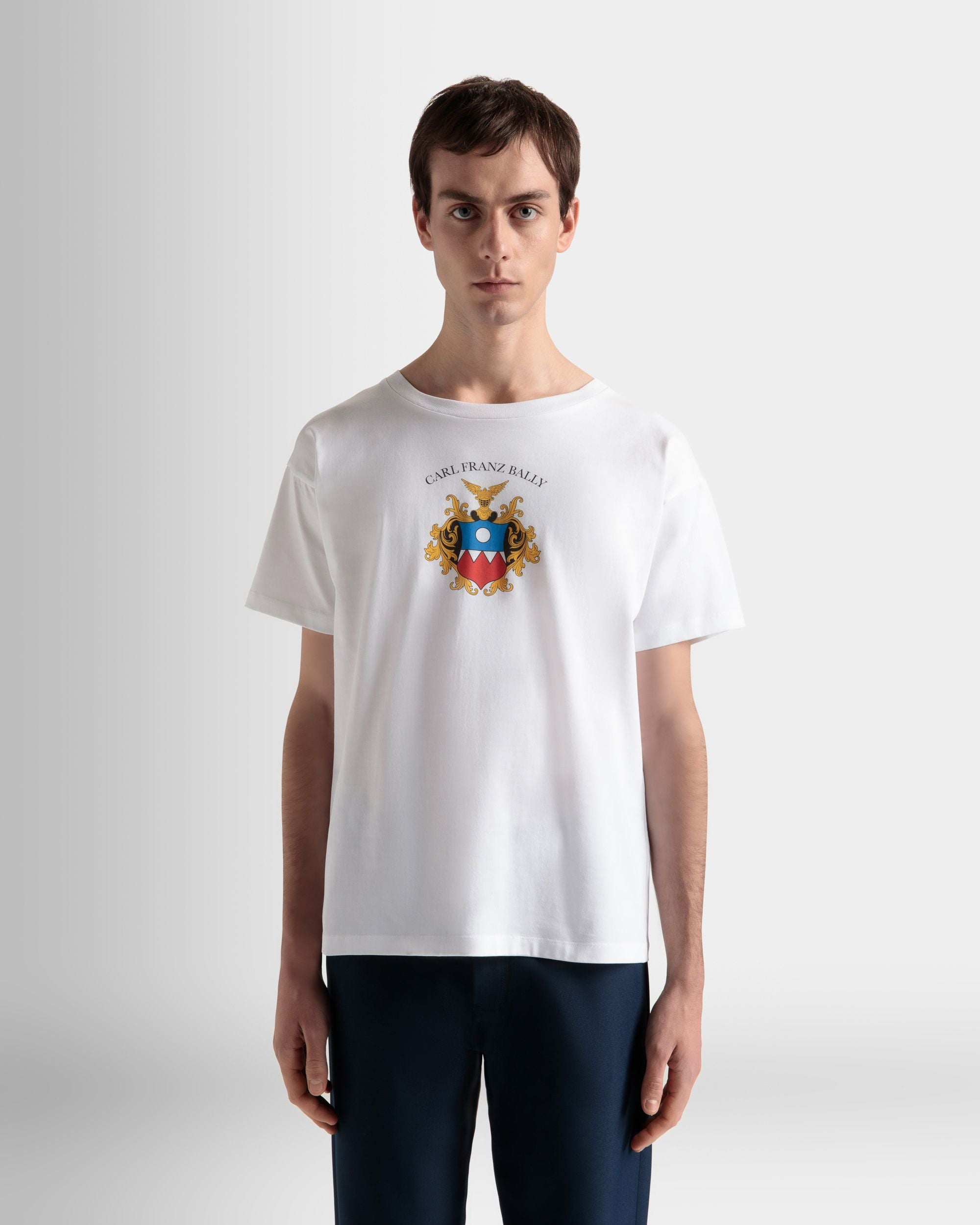 Chemise En Coton Blanc - Homme - Bally - 03