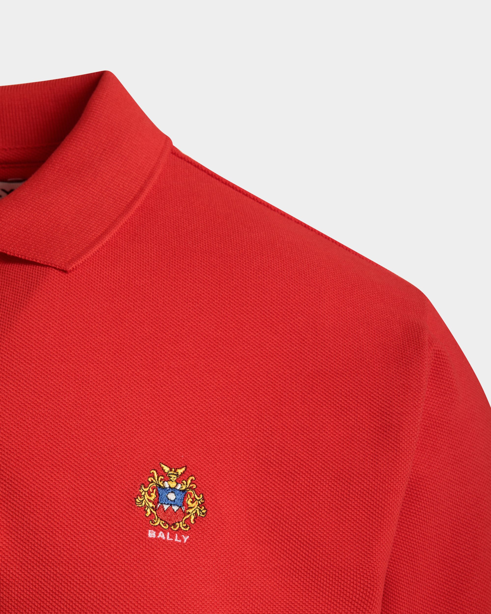 Polo De Algodón Rojo - Hombre - Bally - 02