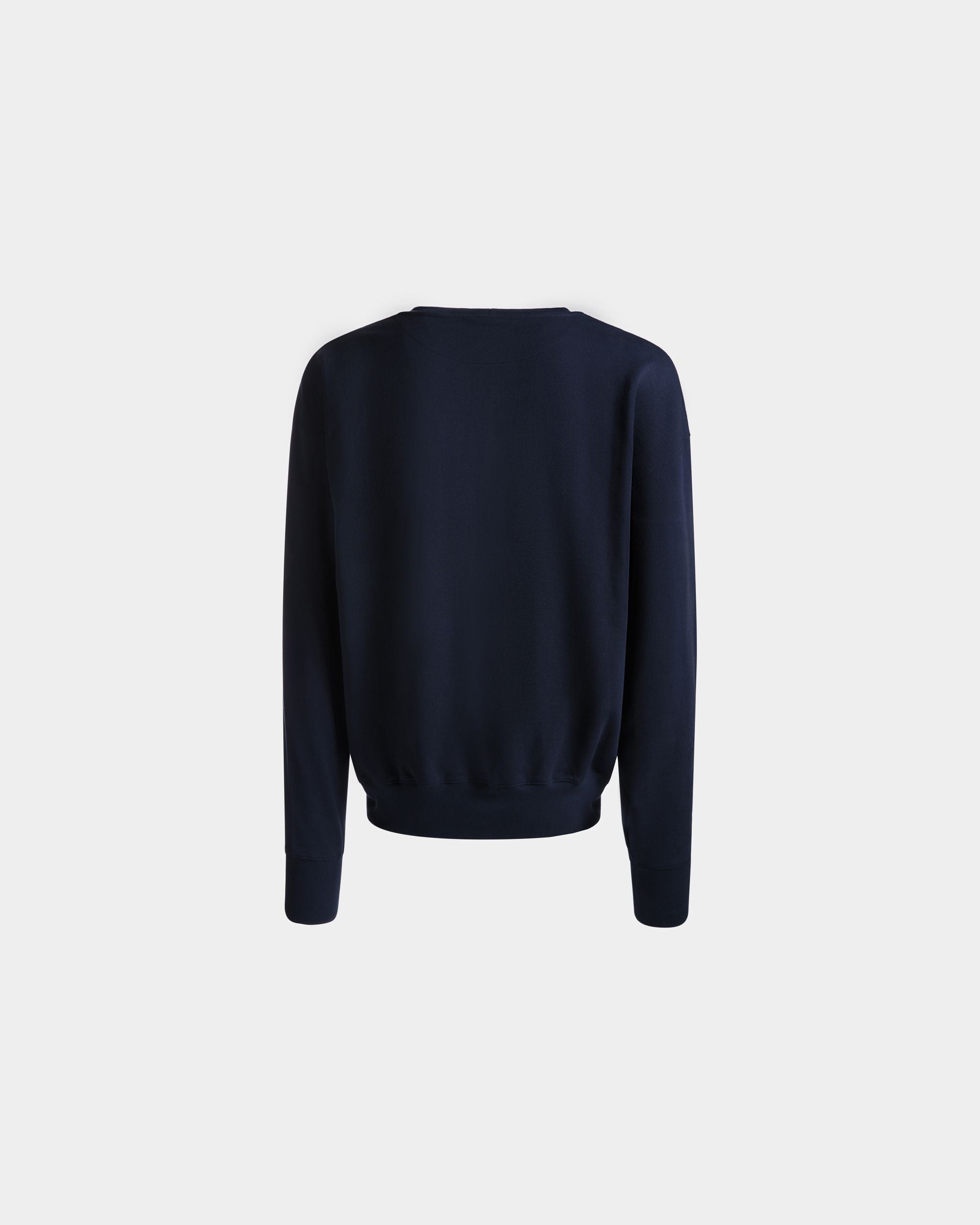 Sweatshirt Aus Baumwolle In Navy Blue - Herren - Bally - 03