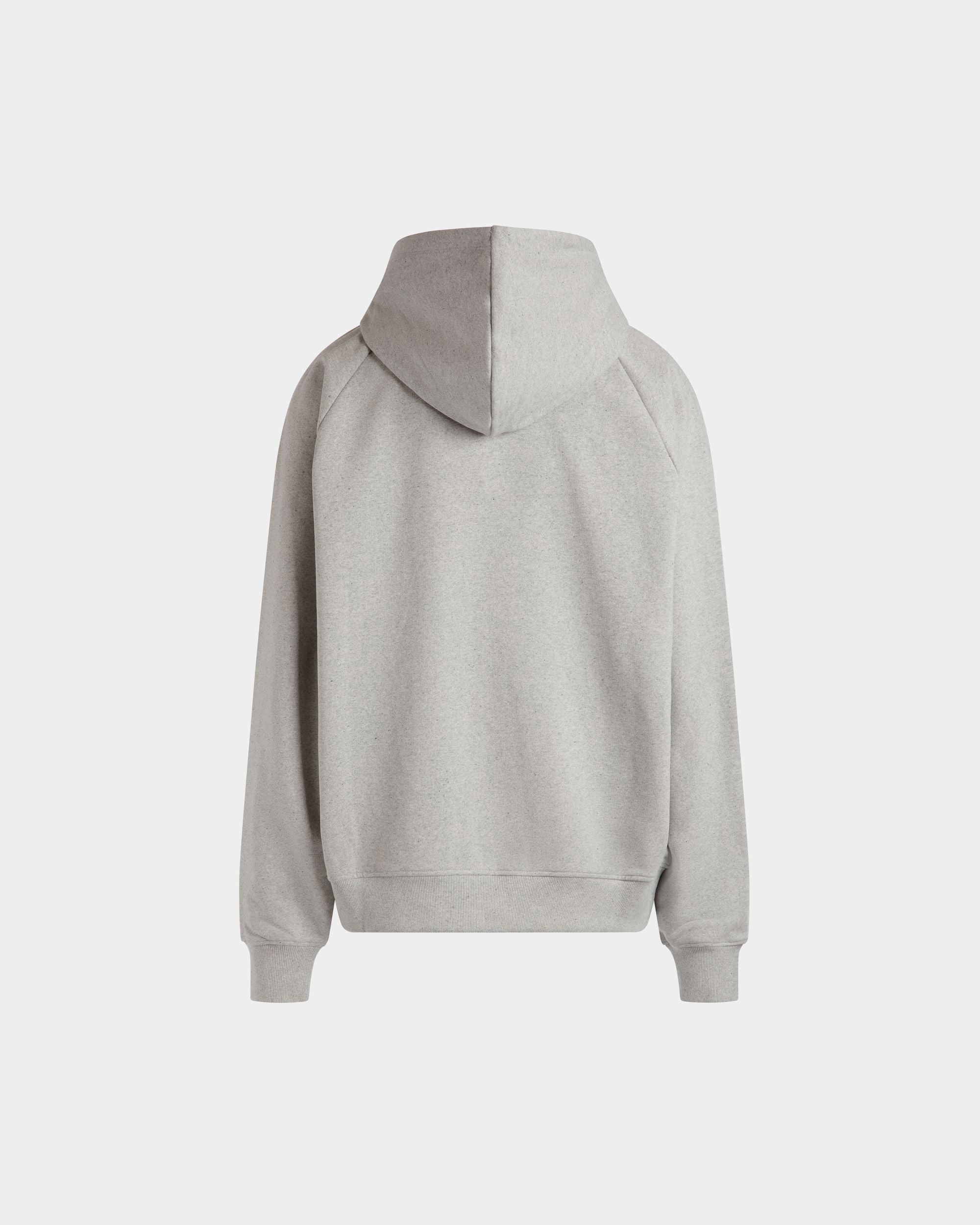 Kapuzenpullover Aus Baumwolle In Grau Meliert Mit Bally Crest Label - Herren - Bally - 07