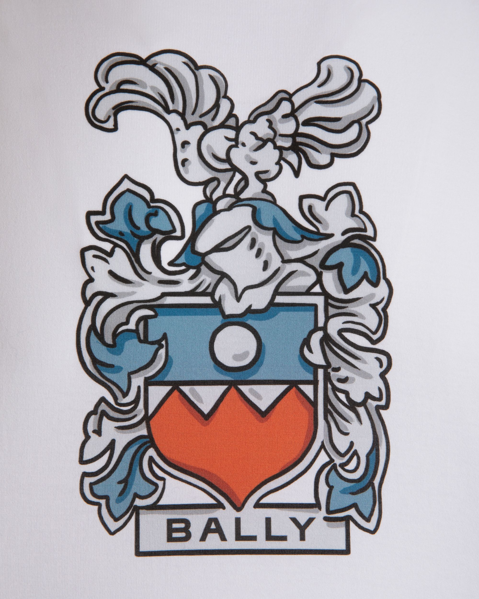 T-Shirt Aus Baumwolle In Weiß Mit Bally-Crest - Herren - Bally - 03