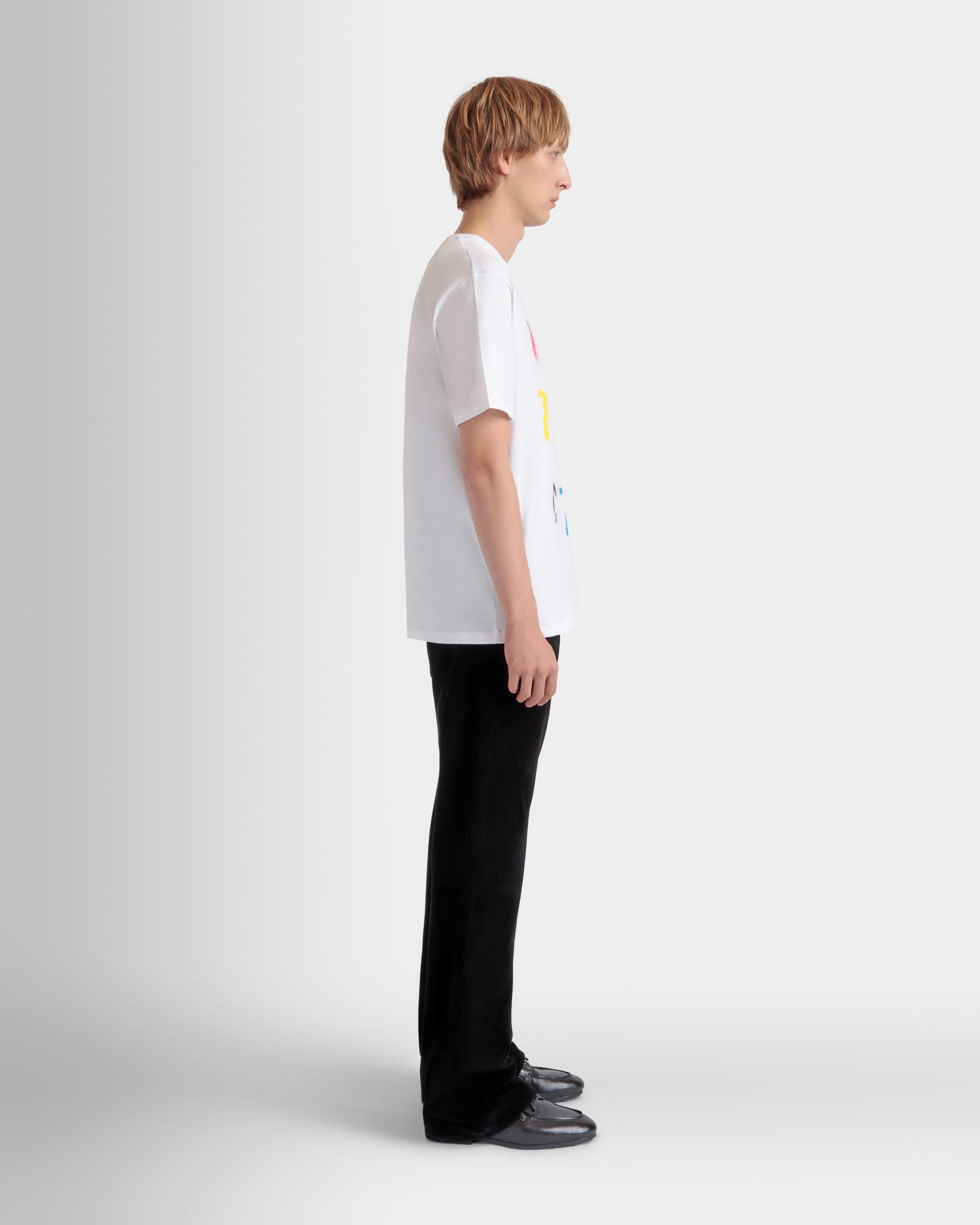 T-Shirt Bally Instinct Aus Baumwolle In Weiß - Herren - Bally - 05