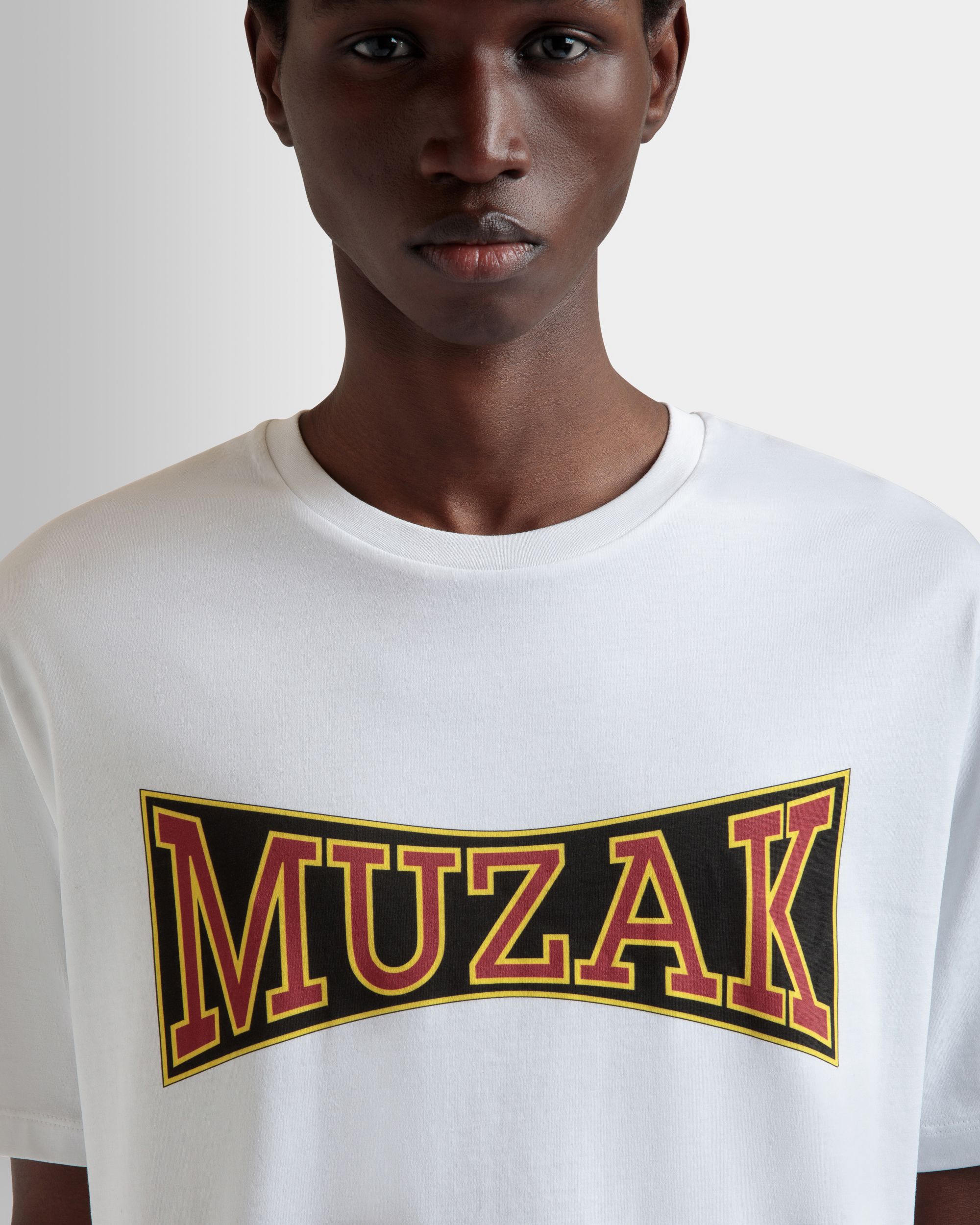 T-Shirt DJ Leo Mas X Bally En Coton Blanc Avec Imprimé Muzak - Homme - Bally - 03