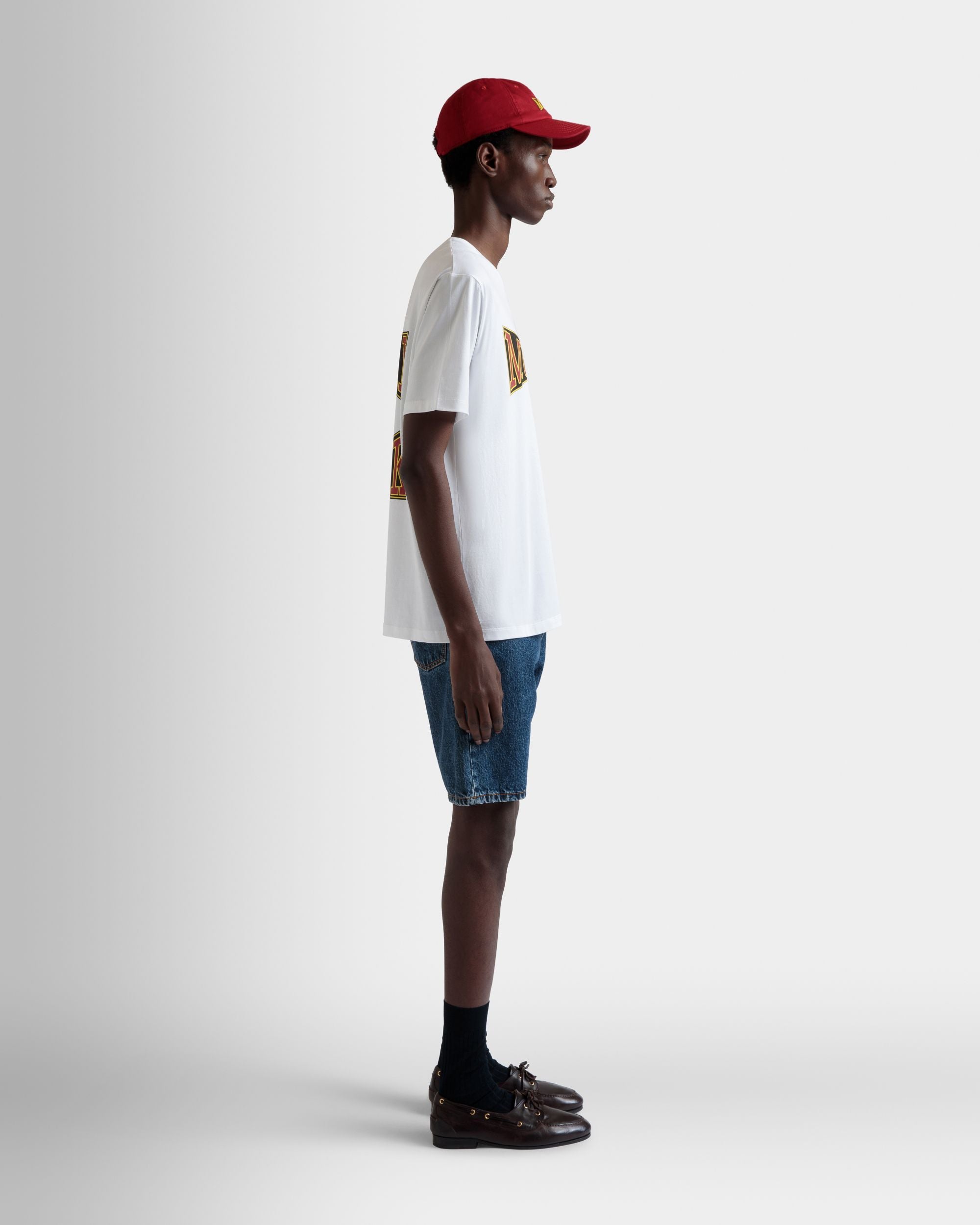 T-Shirt DJ Leo Mas X Bally En Coton Blanc Avec Imprimé Muzak - Homme - Bally - 05