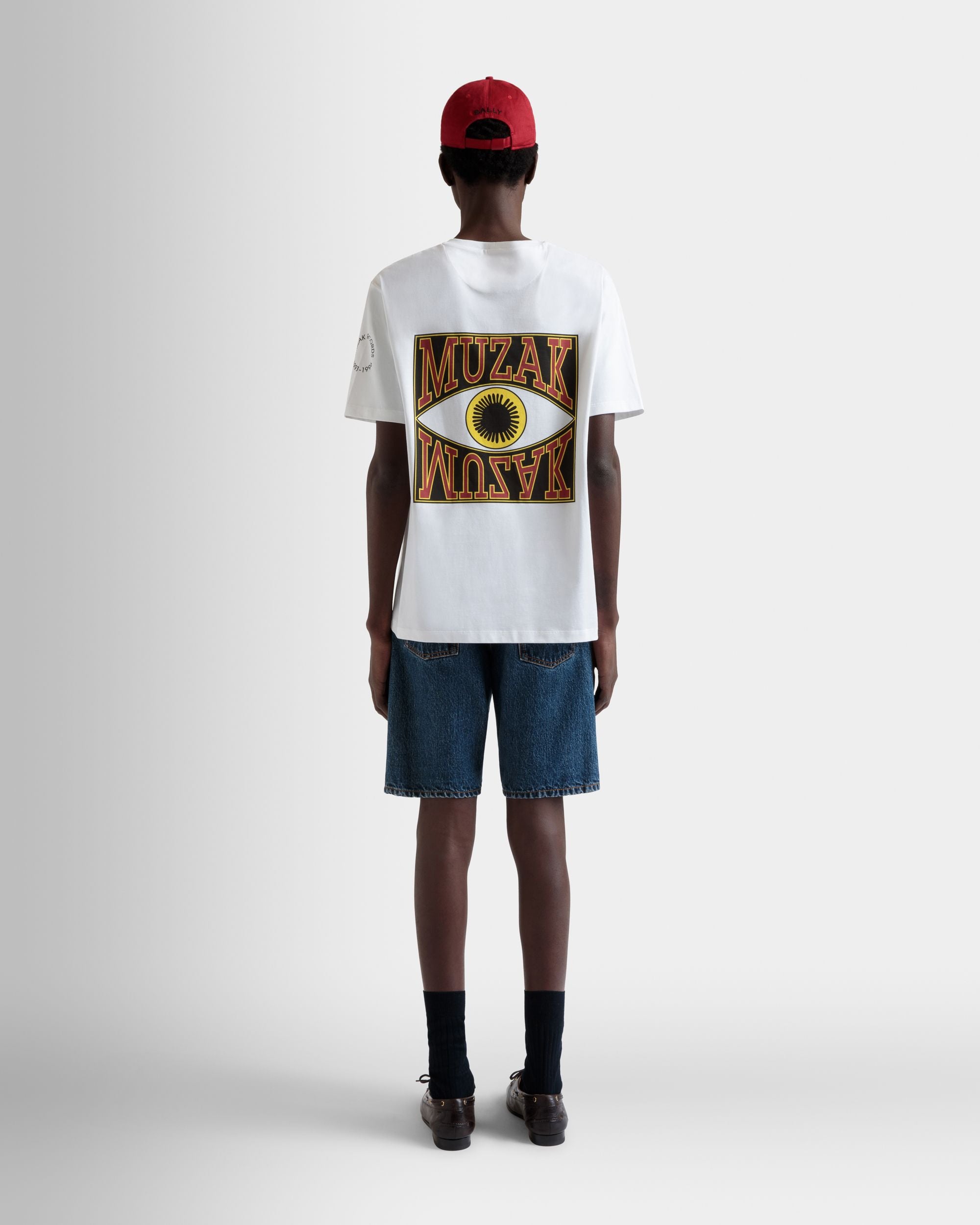 T-Shirt DJ Leo Mas X Bally En Coton Blanc Avec Imprimé Muzak - Homme - Bally - 06