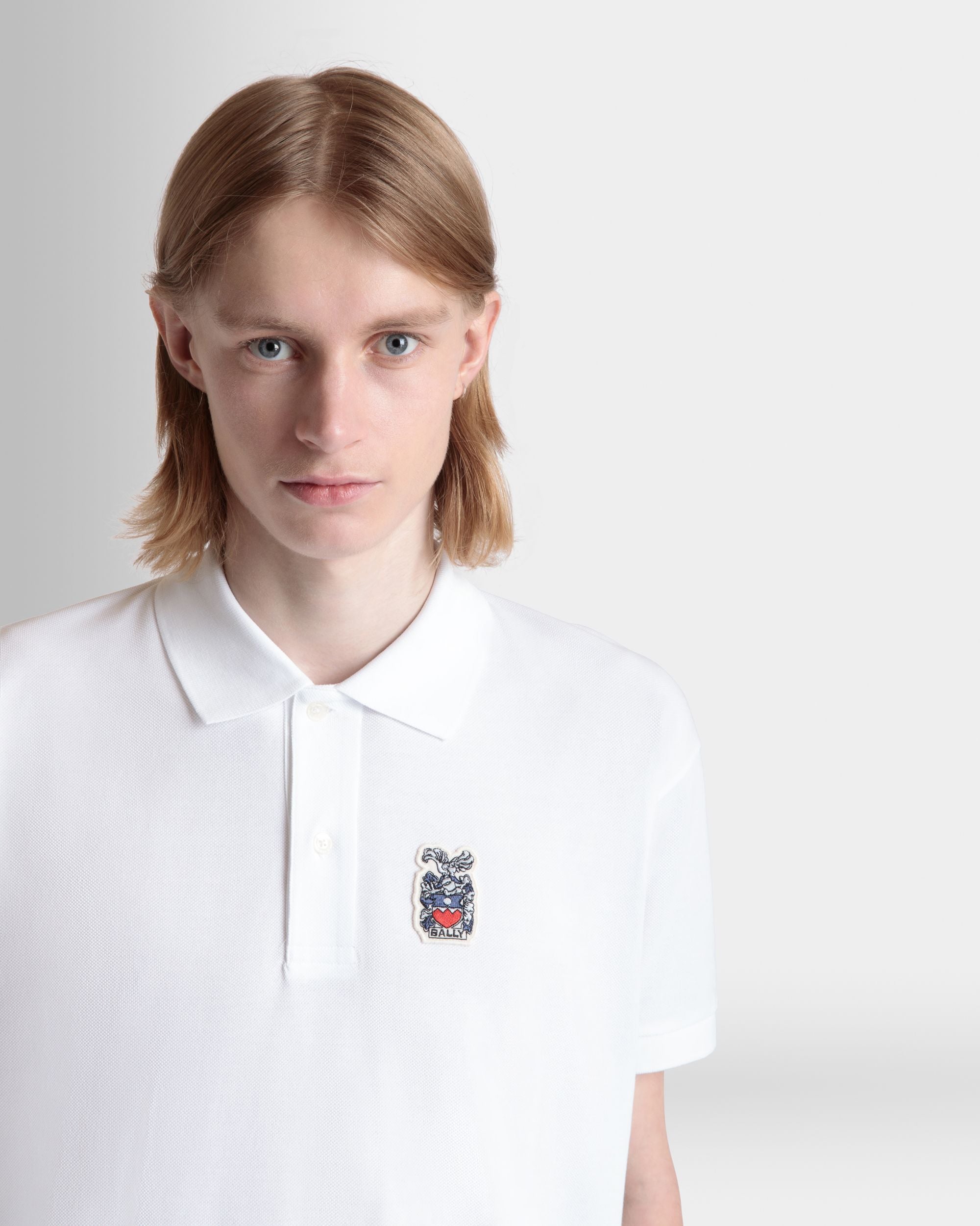 Poloshirt Aus Baumwolle In Weiß - Herren - Bally - 03