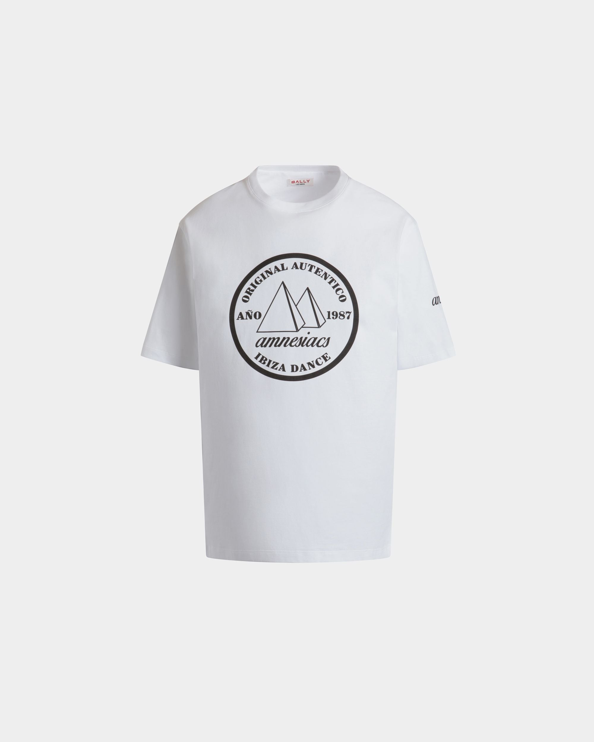 DJ Leo Mas X Bally T-Shirt Aus Weißer Baumwolle Mit Einem Amnesia-Print - Herren - Bally - 01