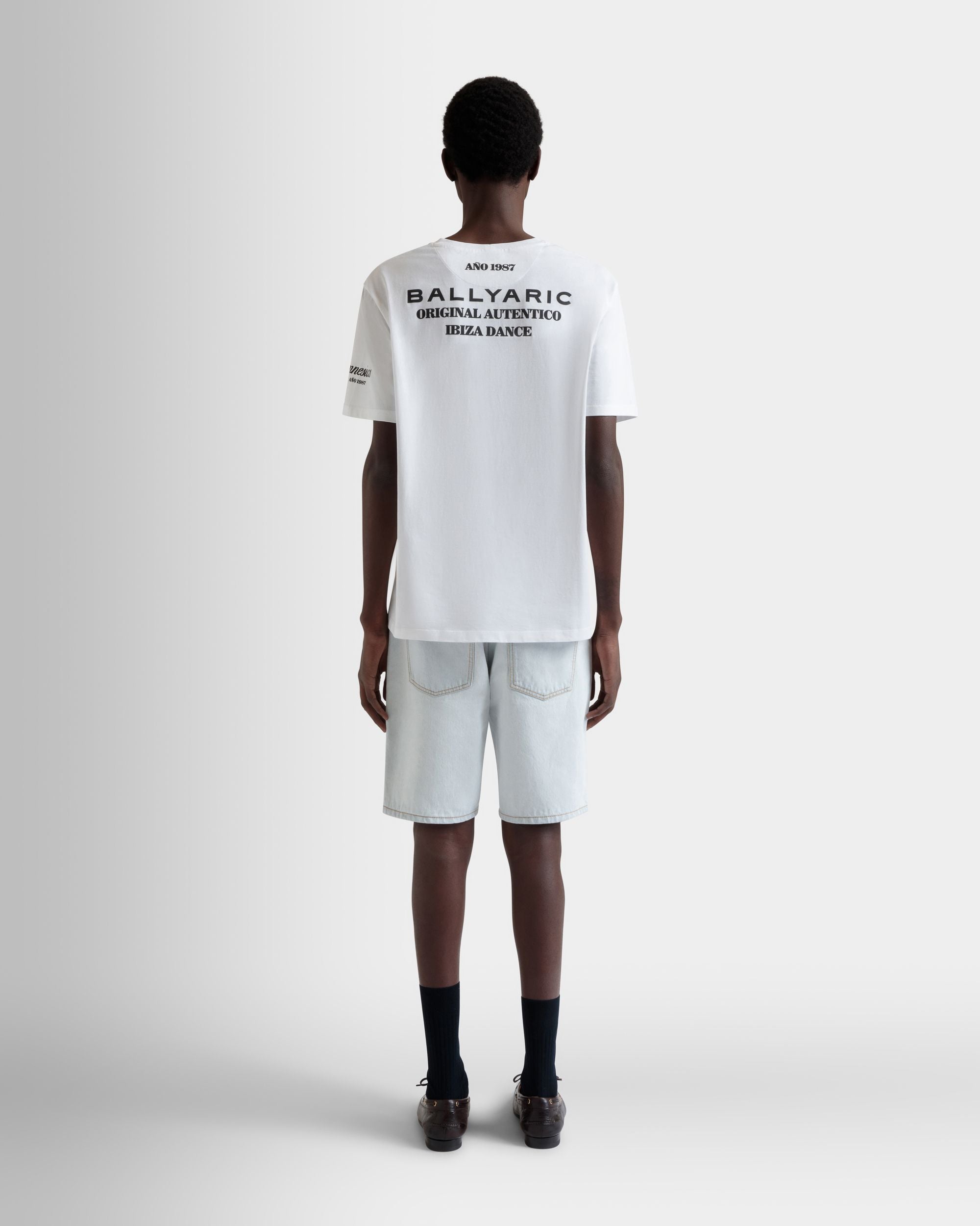 DJ Leo Mas X Bally T-Shirt Aus Weißer Baumwolle Mit Einem Amnesia-Print - Herren - Bally - 06