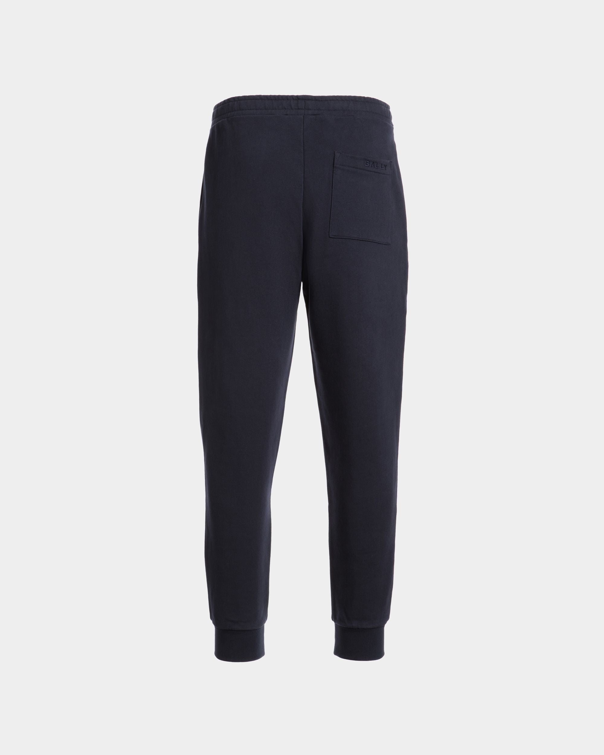 Pantalon De Survêtement Avec Détail Bally Flag En Coton Navy Blue - Homme - Bally - 07