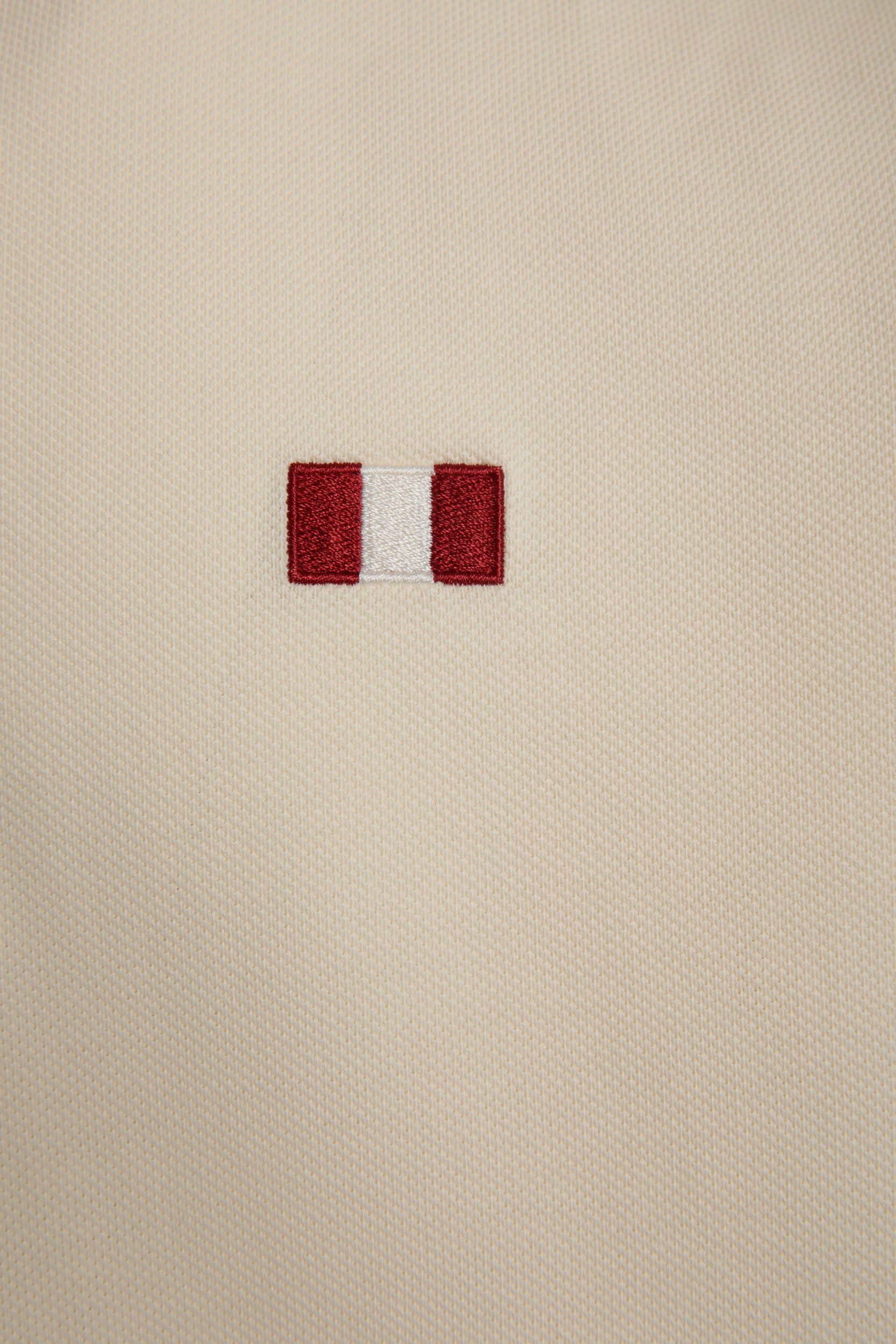 Poloshirt Aus Baumwolle In Elfenbein Mit Bally-Flagge - Herren - Bally - 04
