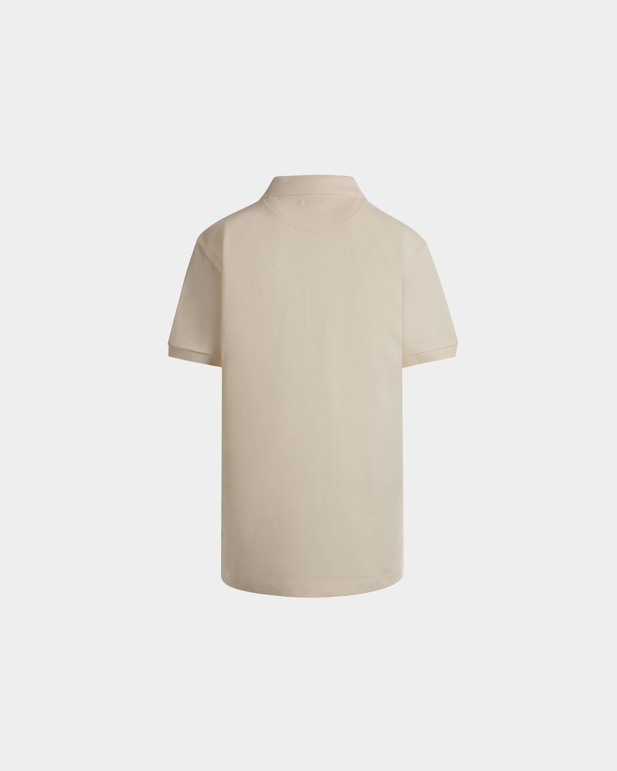 Poloshirt Aus Baumwolle In Elfenbein Mit Bally-Flagge - Herren - Bally - 07