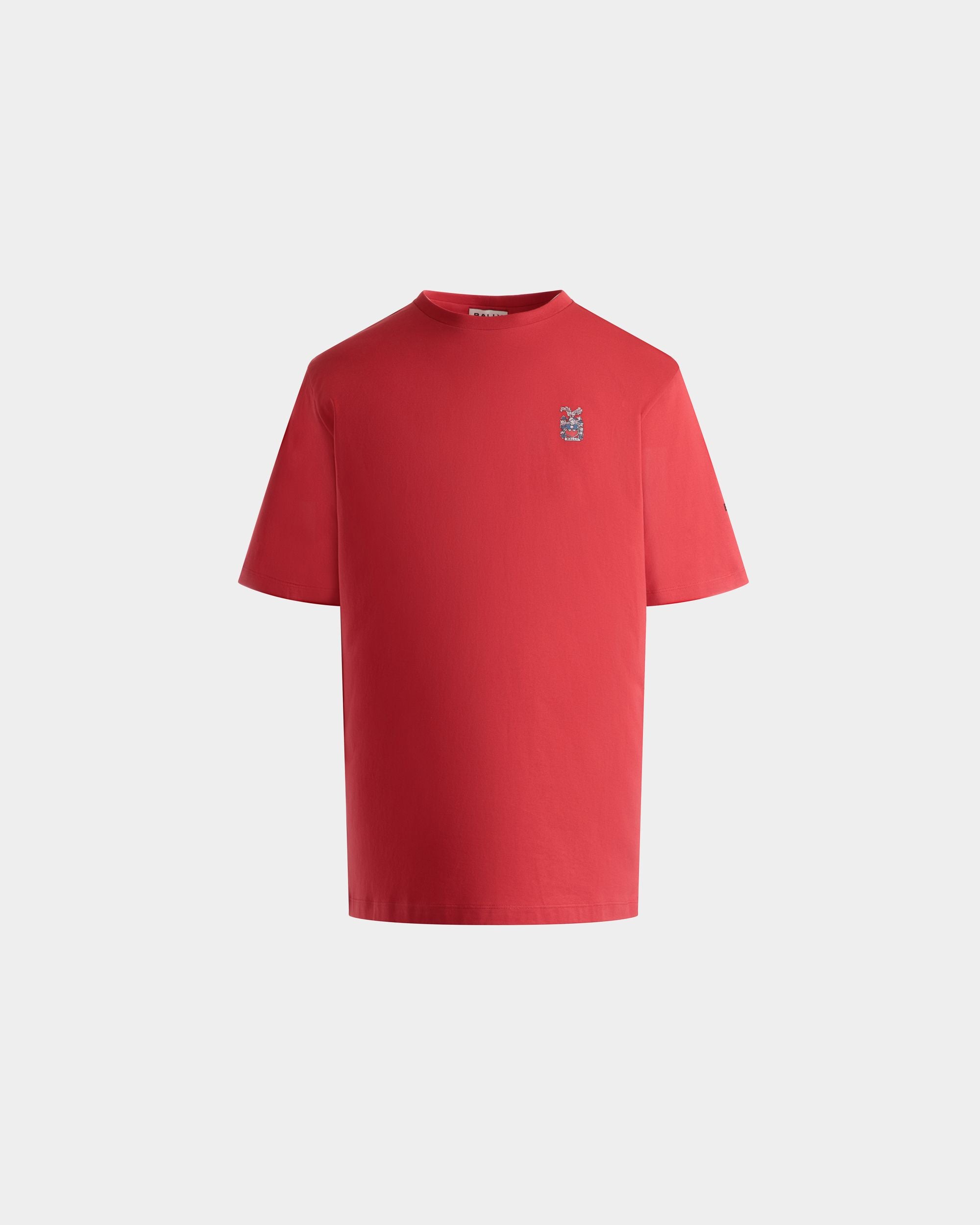 T-Shirt in Red Cotton - Herren - Bally - 01