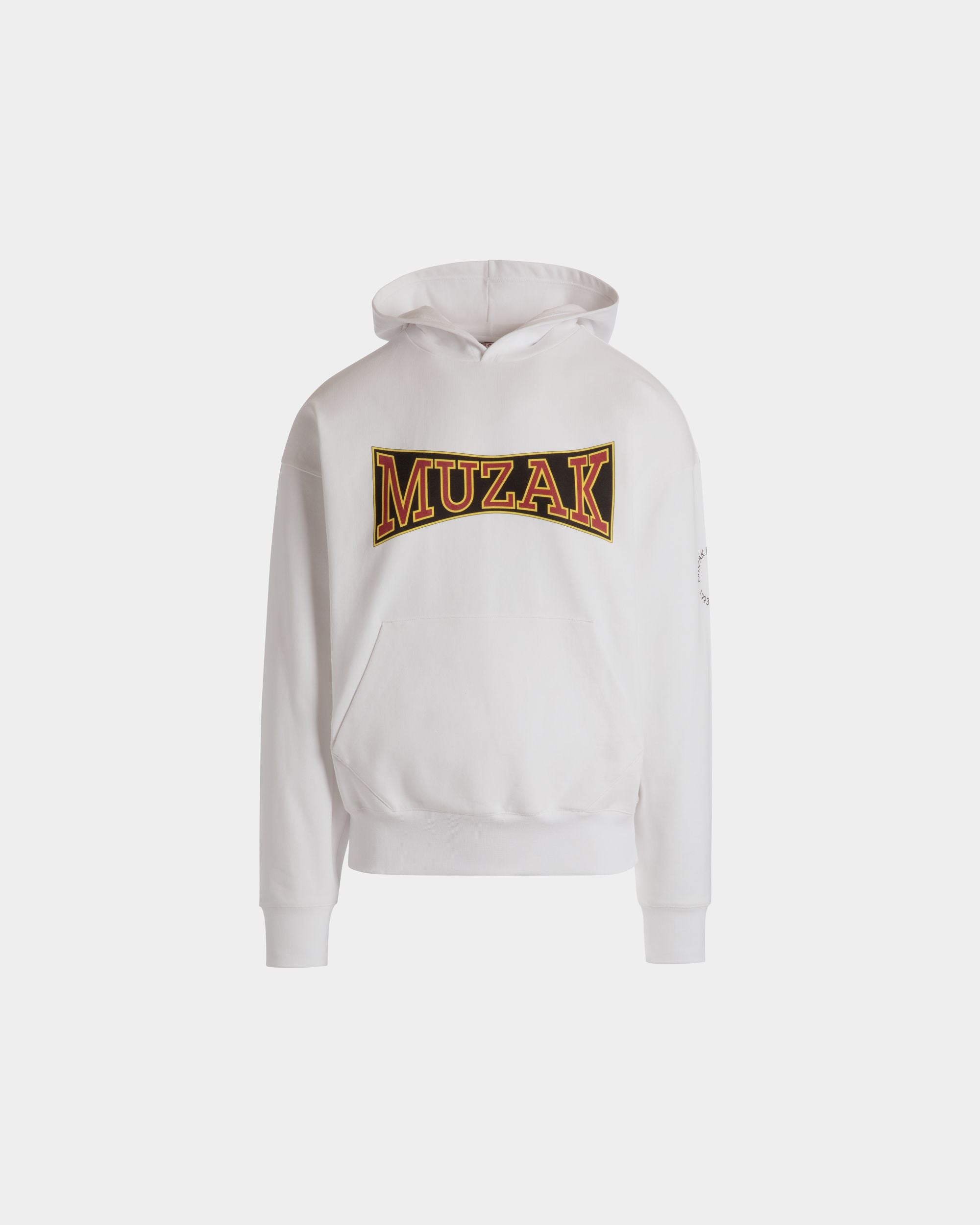 DJ Leo Mas X Bally Kapuzenpullover Aus Weißer Baumwolle Mit Muzak-Print - Herren - Bally - 01