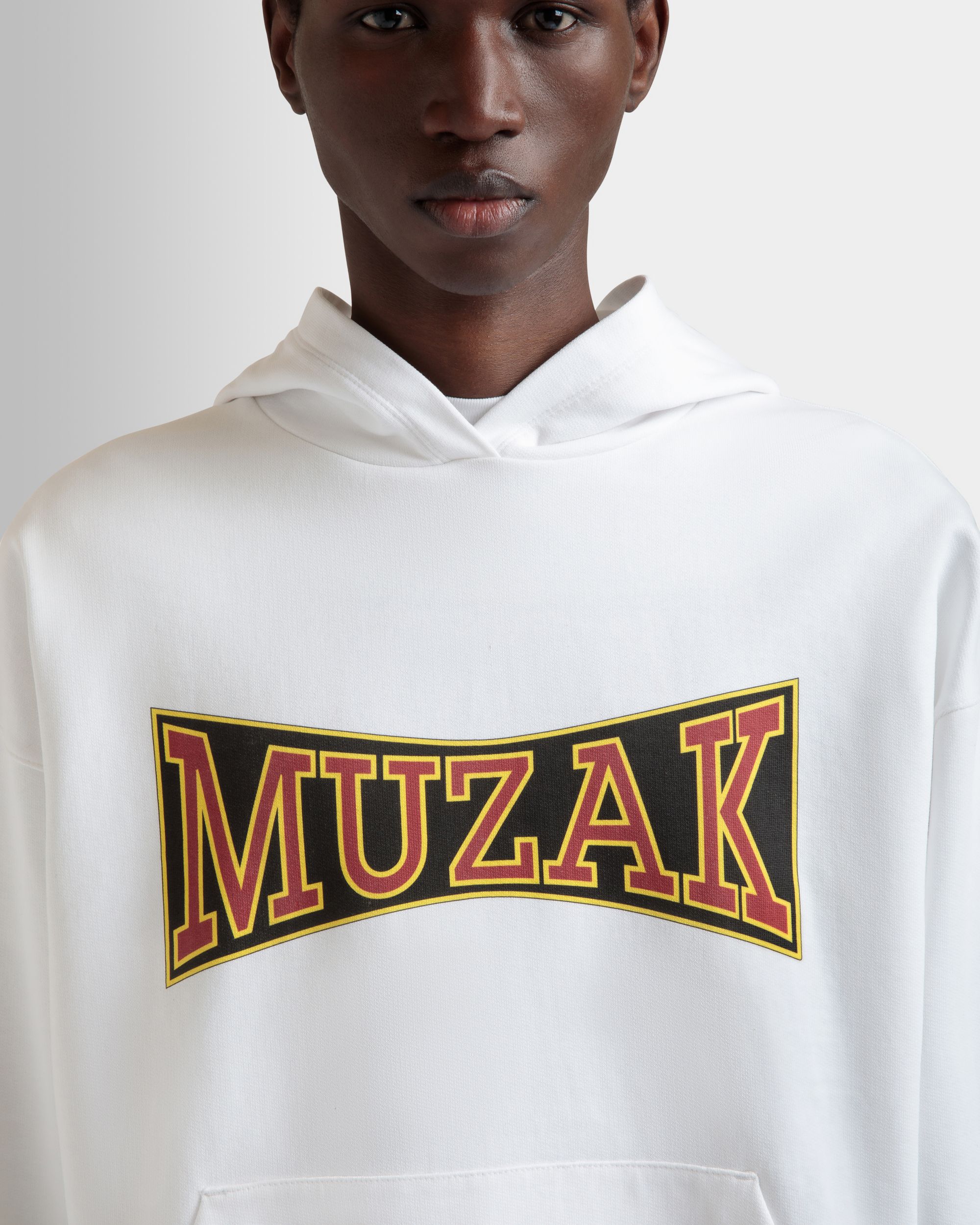 DJ Leo Mas X Bally Kapuzenpullover Aus Weißer Baumwolle Mit Muzak-Print - Herren - Bally - 03