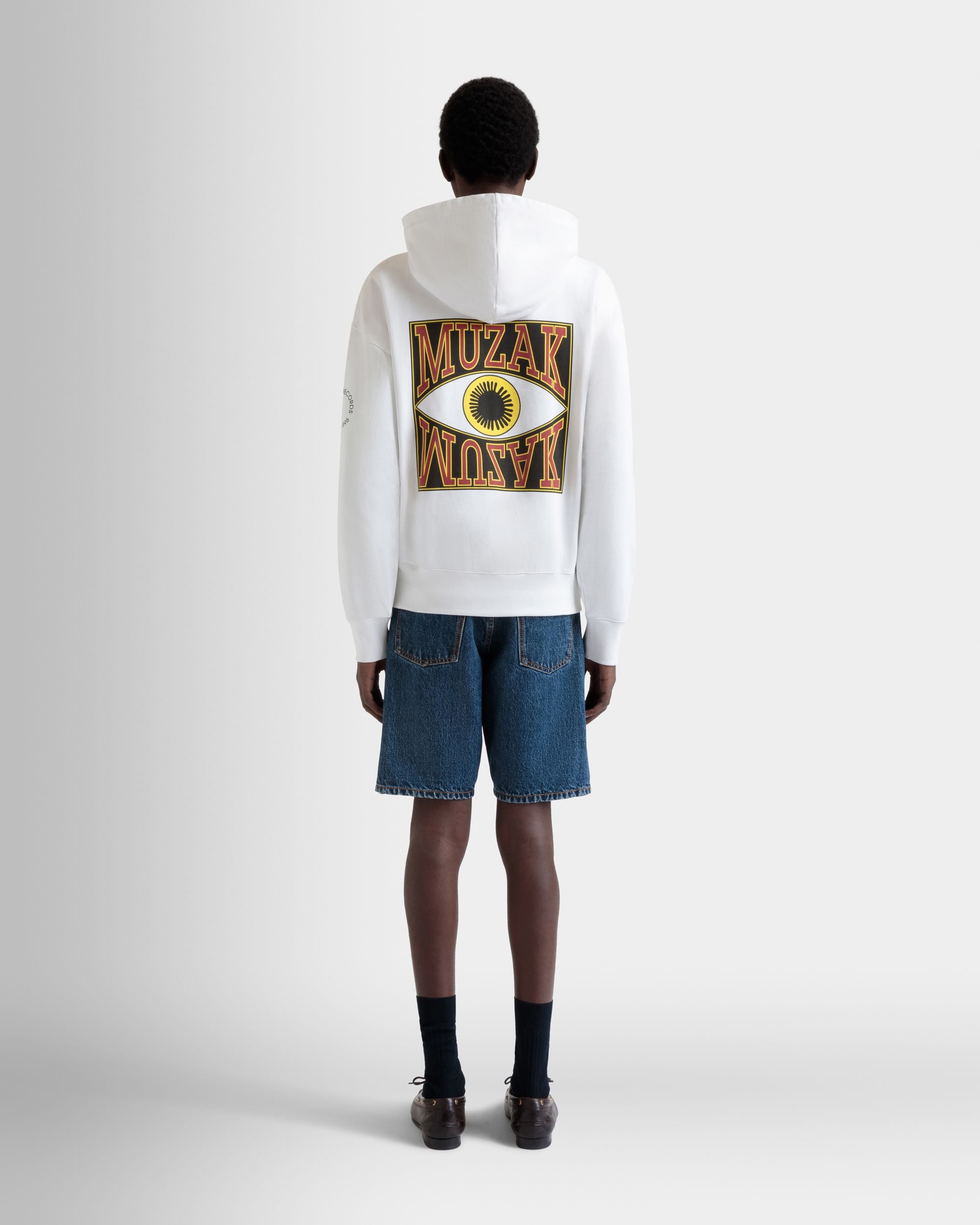 DJ Leo Mas X Bally Kapuzenpullover Aus Weißer Baumwolle Mit Muzak-Print - Herren - Bally - 06