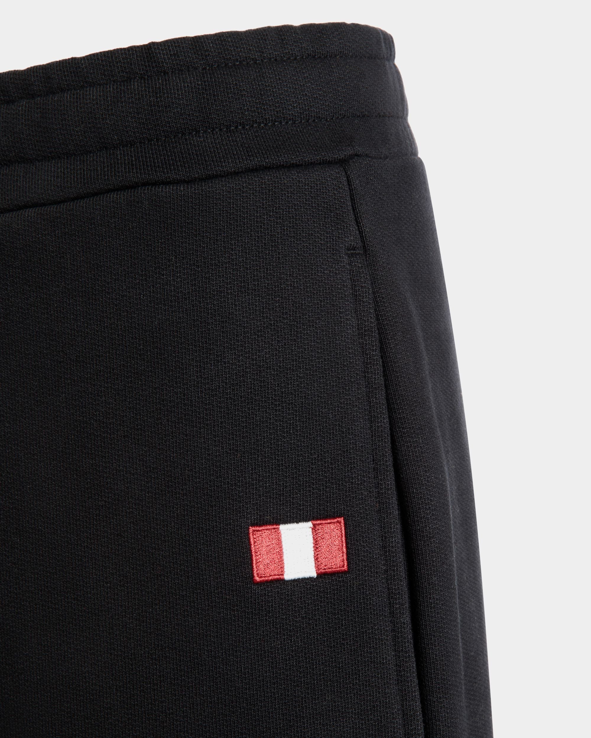 Pantalon De Survêtement Avec Détail Bally Flag En Coton Noir - Homme - Bally - 04